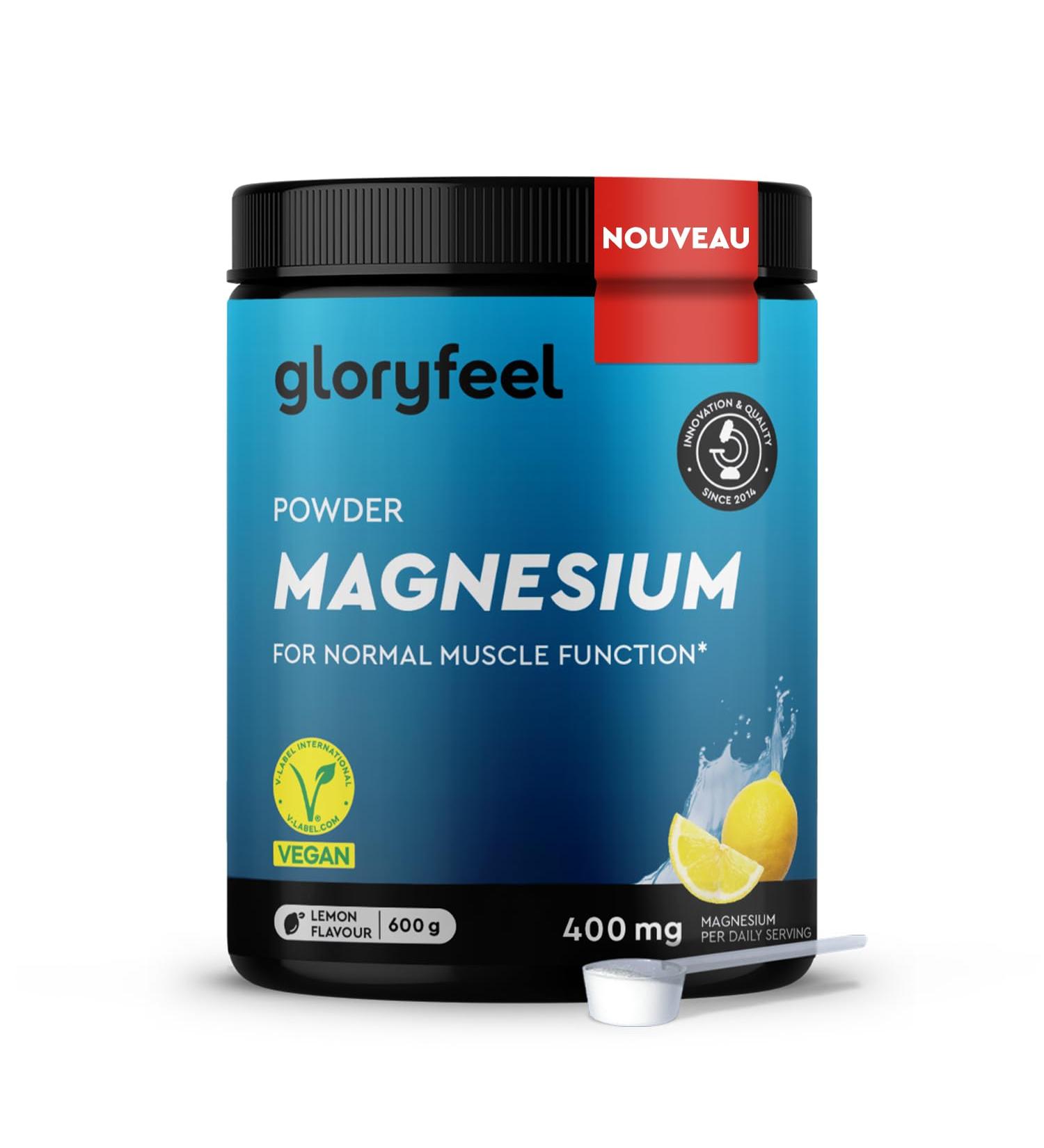 Magnesium Complex Powder 600g - Bisglycinate Citrate & Malate Highly Dosed - Fast Solubility - For Muscle Nerves & Electrolyte Balance* - Lemon Flavor - 100% Pure - Buy Online on GoSupps.com