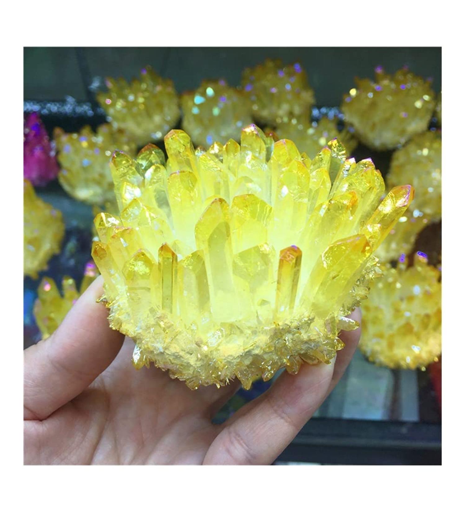 Natural Crystal Rough Very Beautiful Angel Titanium Quartz Stunning Rainbow Minerals - Buy Online on GoSupps.com