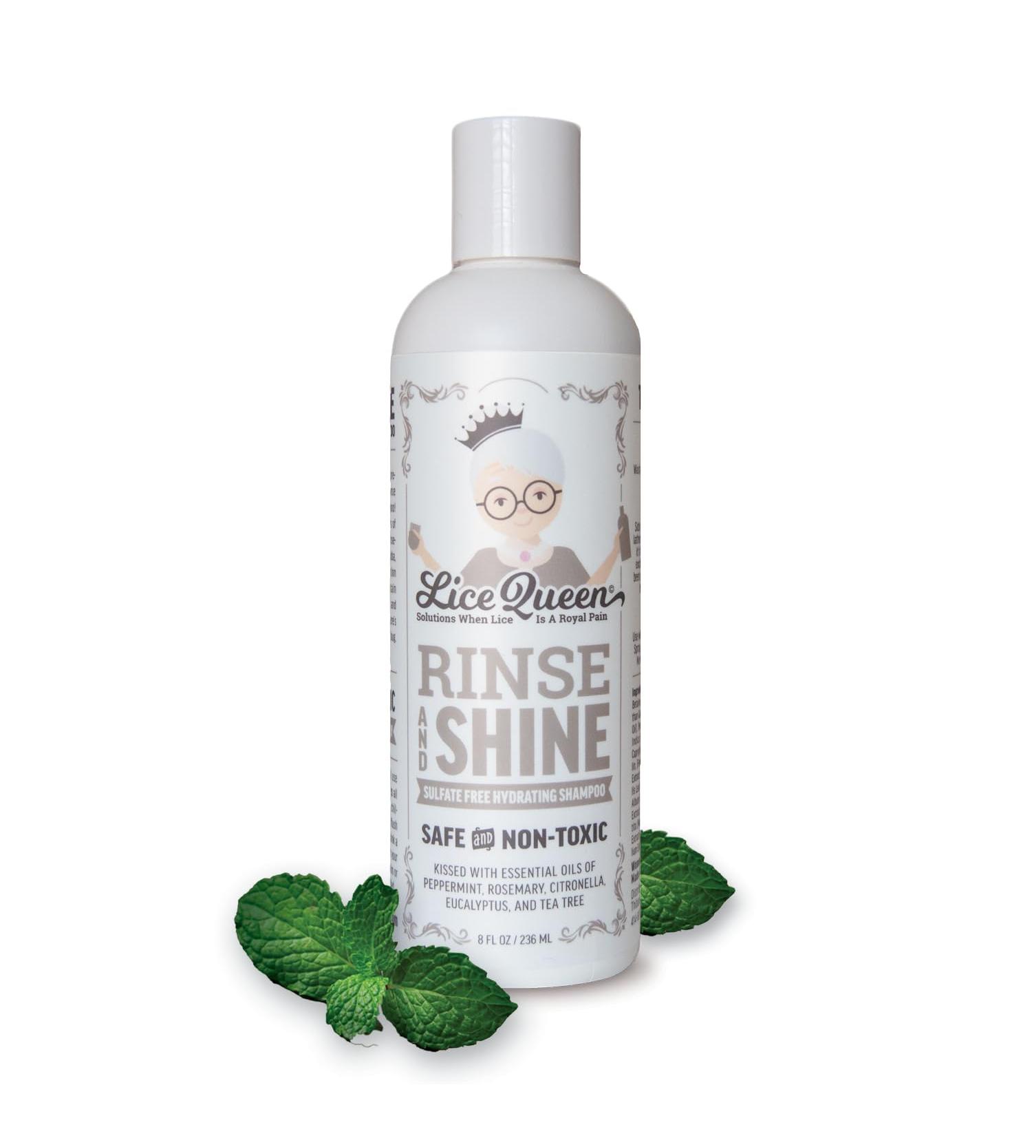 Rise and Shine Shampoo - Sulfate Free Hydrating Lice Shampoo with Citronella Peppermint & Rosemary | Safe for Daily Use & Paraben Free | 8 Fl Oz - Suitable for All Hair Types - Buy Online on GoSupps.com
