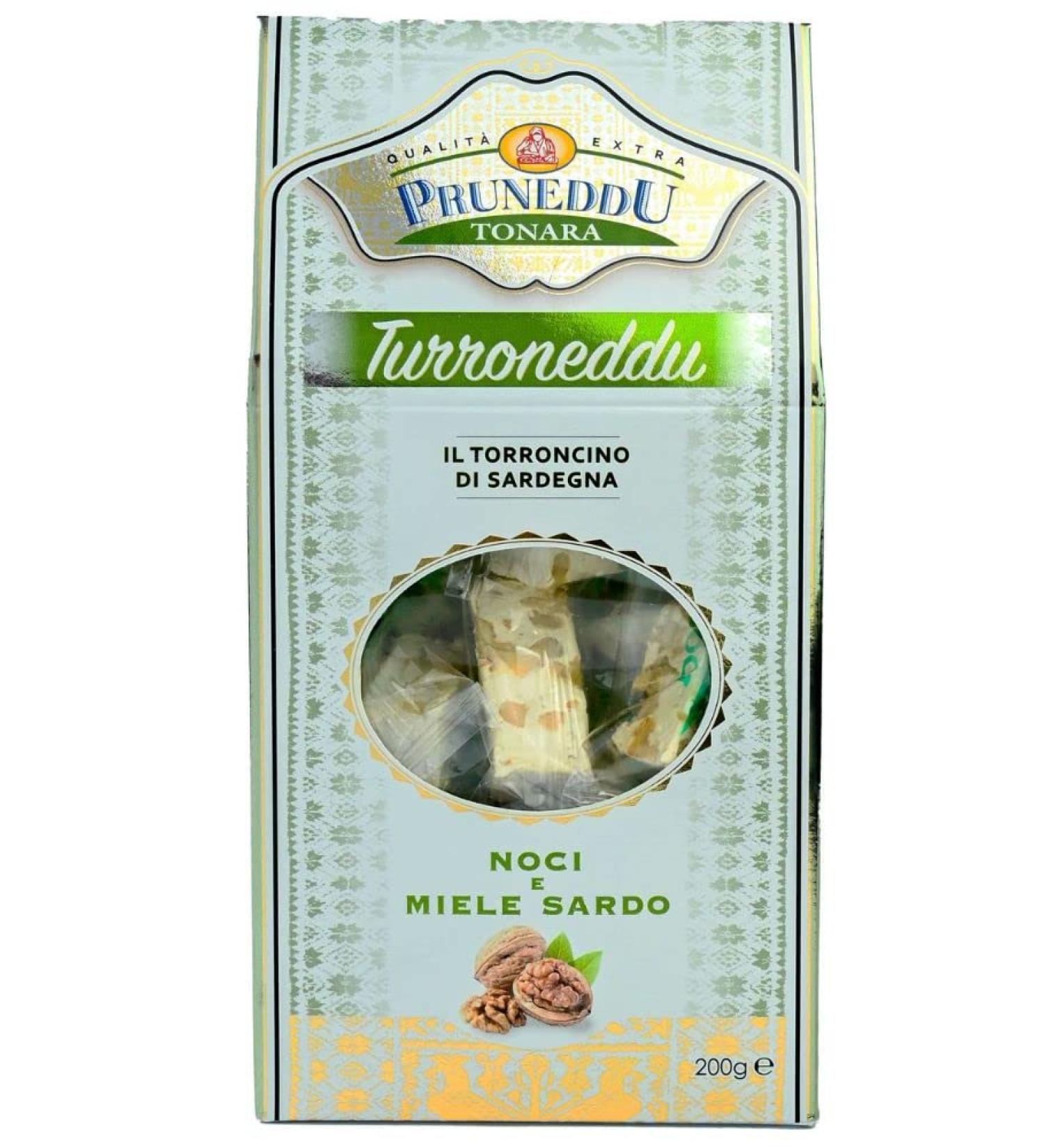 Premium Torroncini with Walnuts & Honey from Sardinia - 200g Gift Pack | White Nougat by Pruneddu Torronificio Artigianale - Buy Online on GoSupps.com