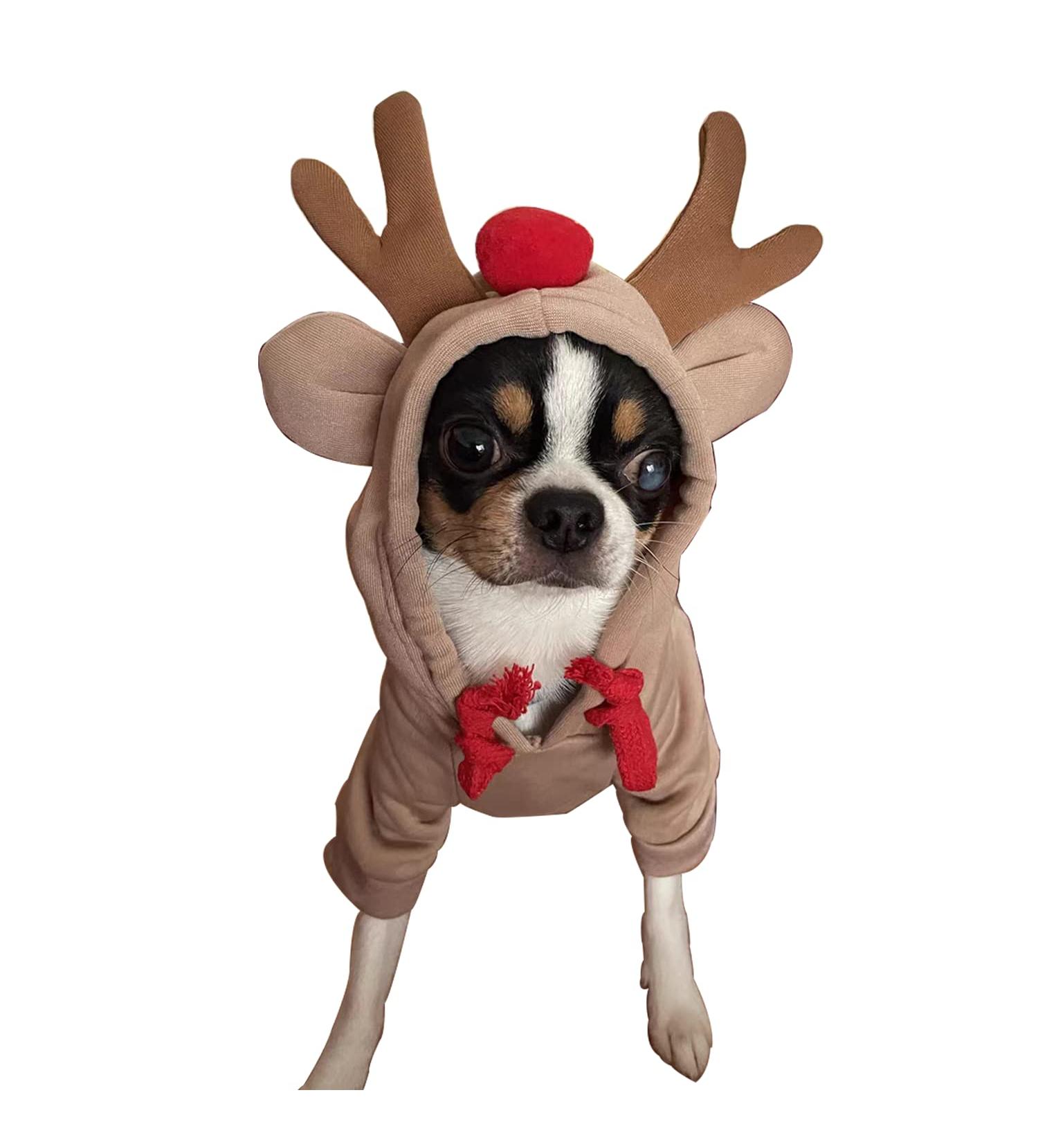 Dog Hoodie - Elk Fruit Shape Cold Weather Costume for Puppies & Cats | Sizes S M L XL - Shop Now! - Buy Online on GoSupps.com