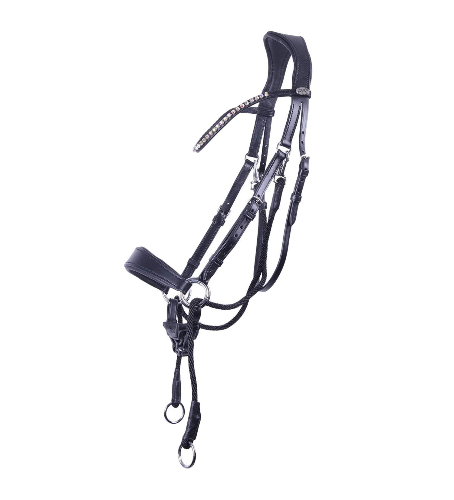 Buy QHP Bitless Bridle Sunna - Size COB for Thoroughbred in Black | International Shipping Available - Buy Online on GoSupps.com