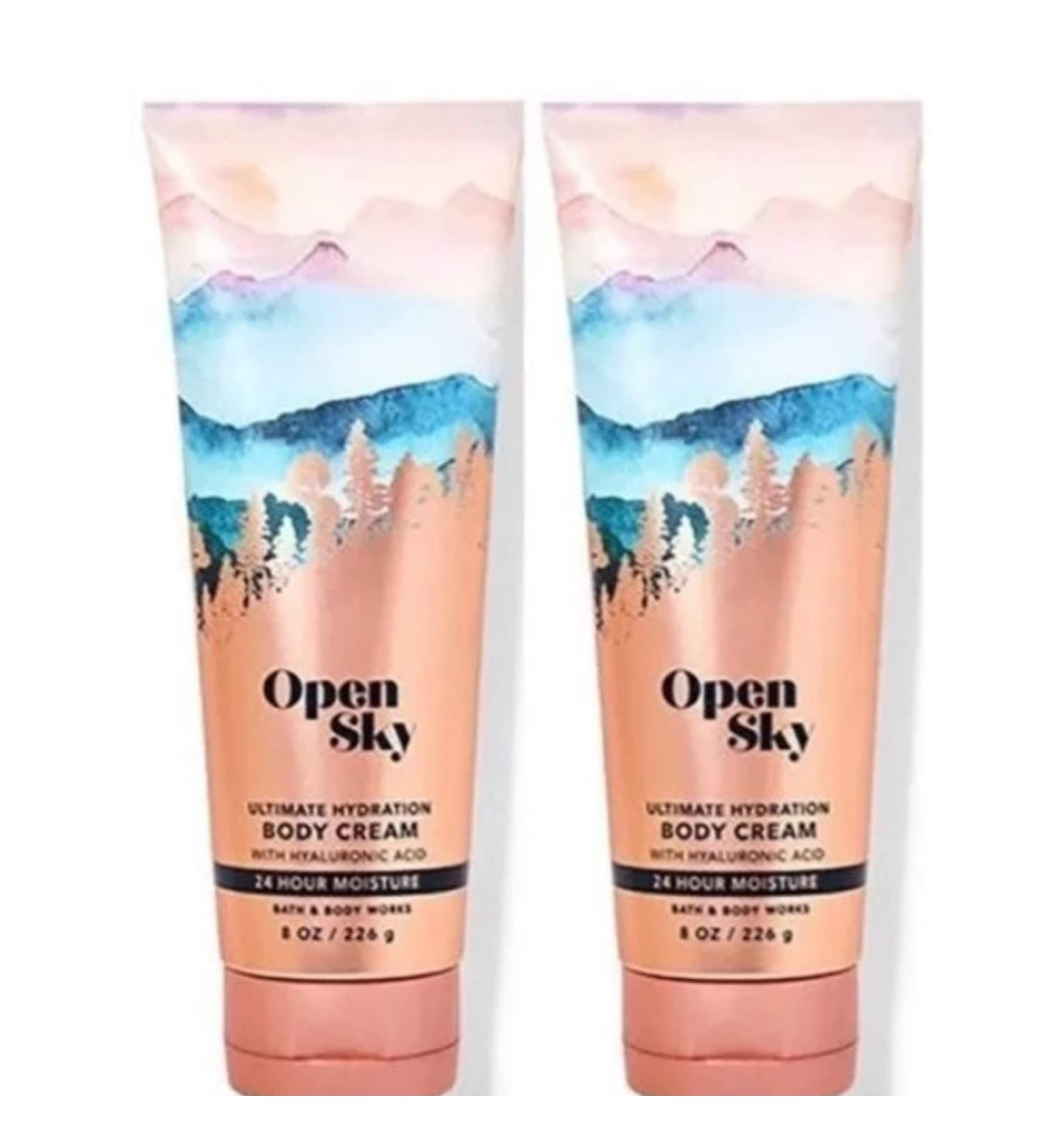 Bath and Body Works Mother's Day Gift Set - 2-Piece 8oz Body Cream - Open Sky Scent - Buy Online on GoSupps.com
