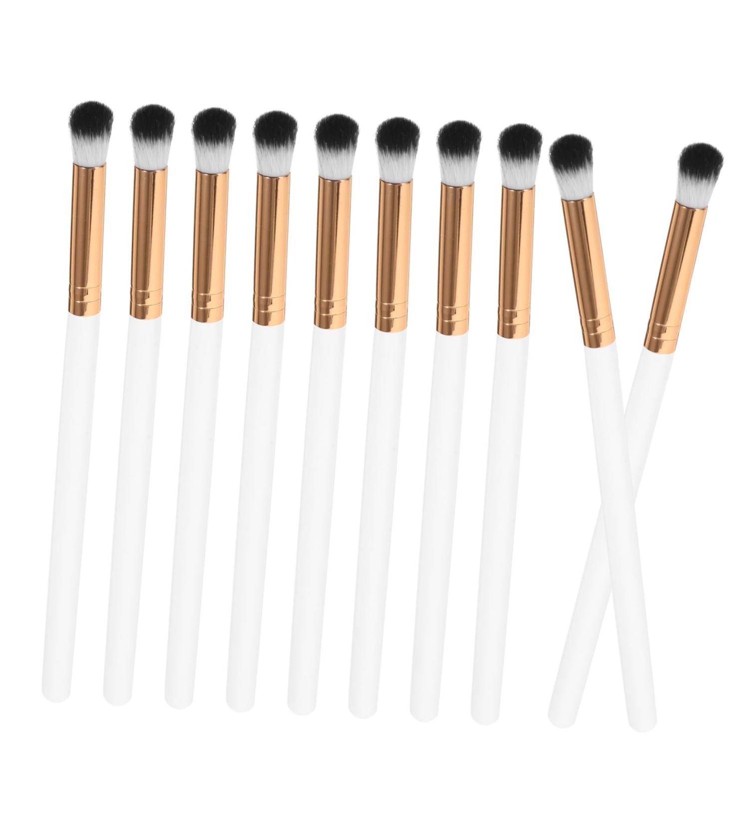 HAPINARY 10pcs Makeup Brush Precision Eyeshadow Brush Makeup Eyeshadow Brush White Wooden Handle - Buy Online on GoSupps.com