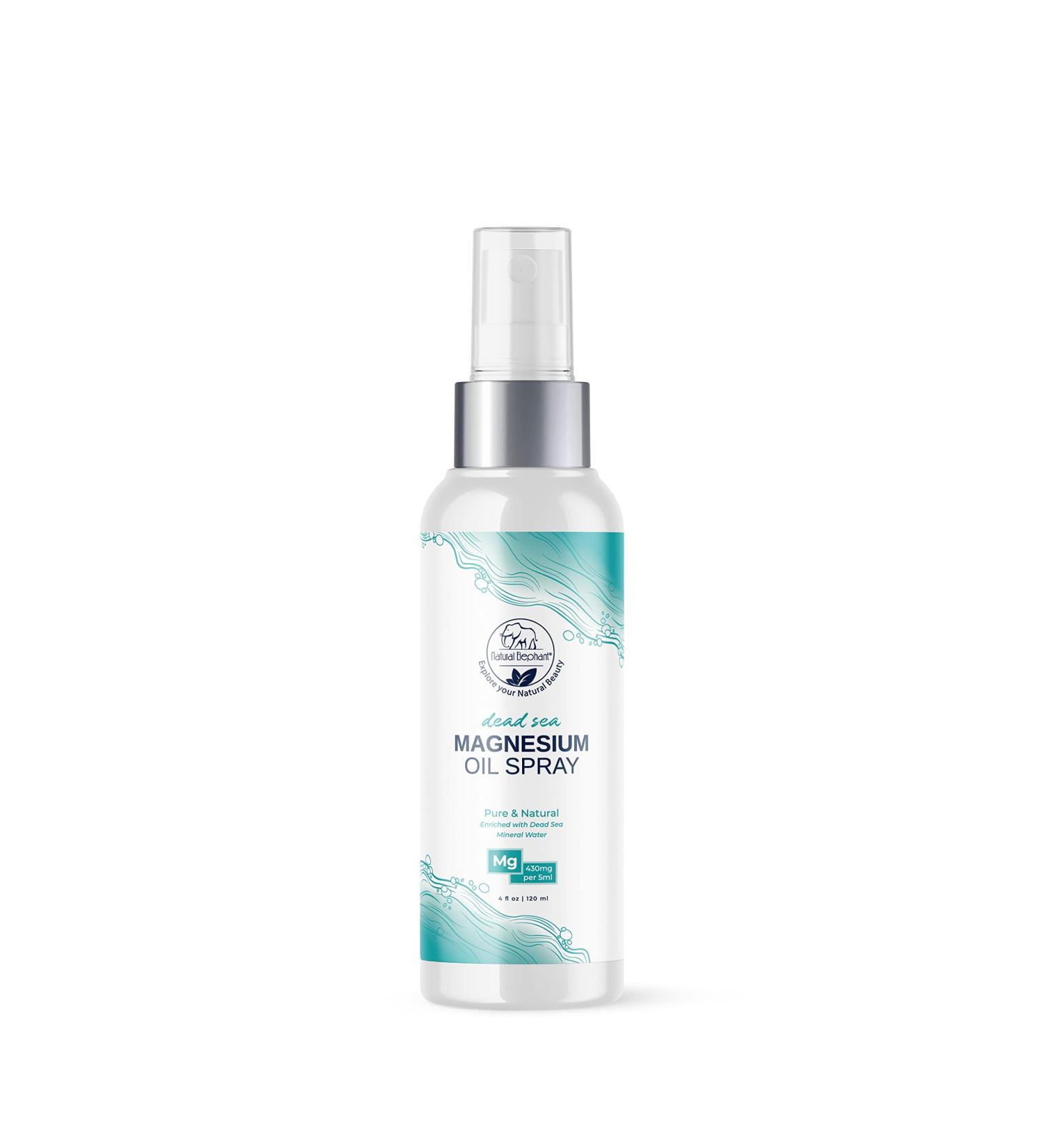 Natural Elephant Dead Sea Magnesium Oil Spray - 4 fl oz (120ml) - Buy Online on GoSupps.com