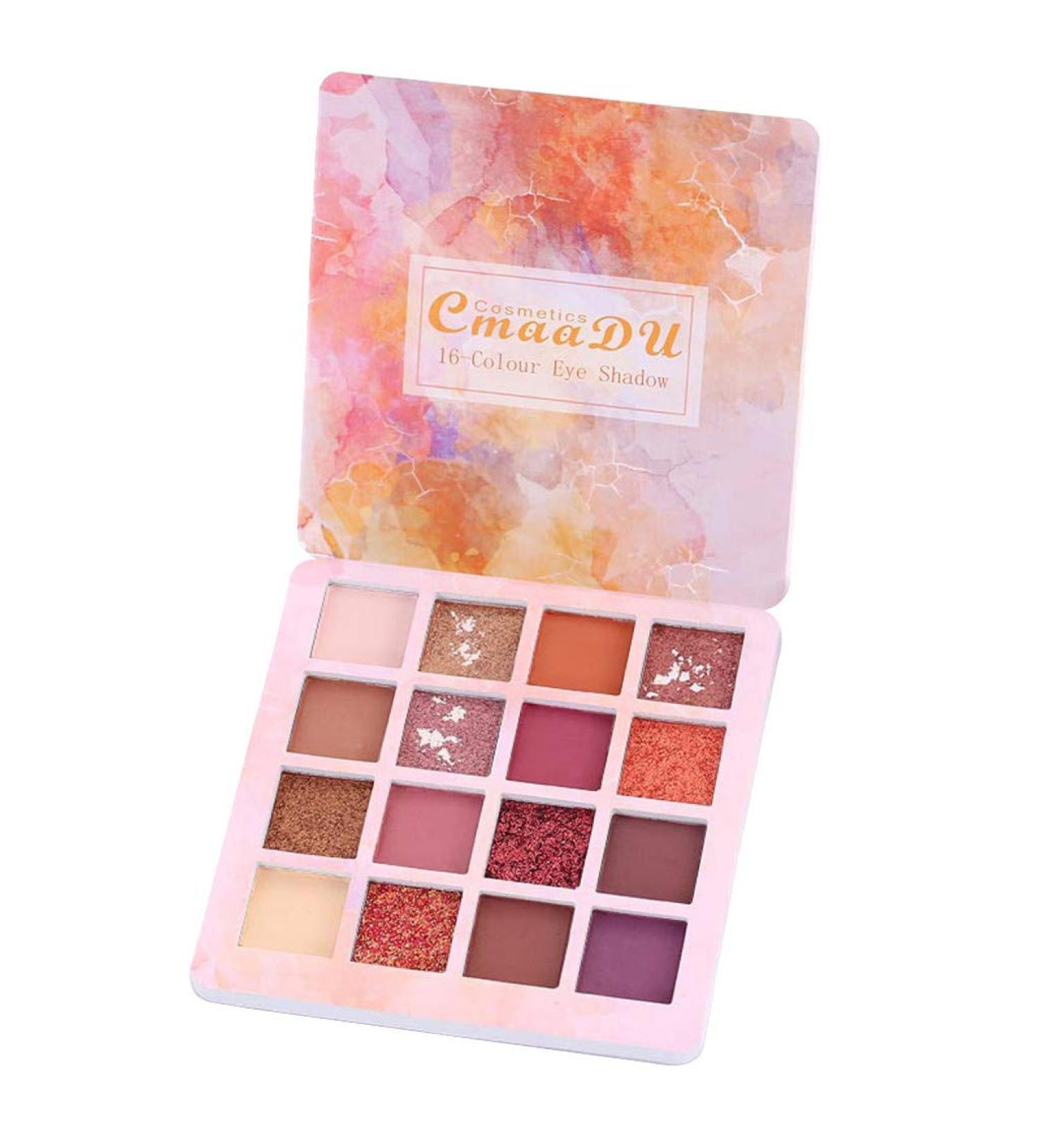 Battnot eyeshadow pallet 16 colors cosmetic matt eyeshadow cream makeup palette shimmer set eyeshadow eyeshadow (16 color a) 16 color a
