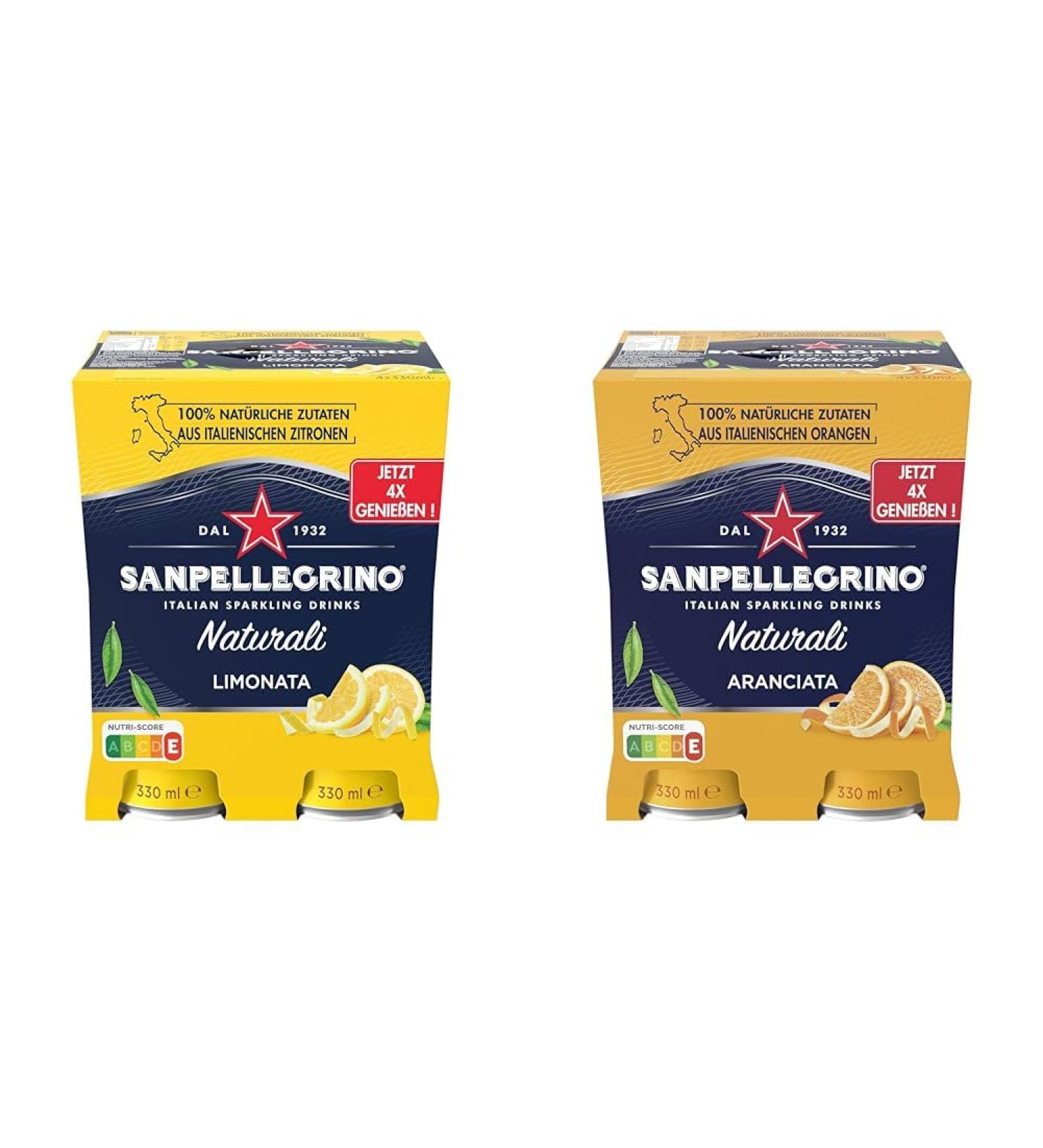 Buy San Pellegrino Limonata & Aranciata Lemonade 4-Pack (16% Juice) - International Shipping Available - Buy Online on GoSupps.com