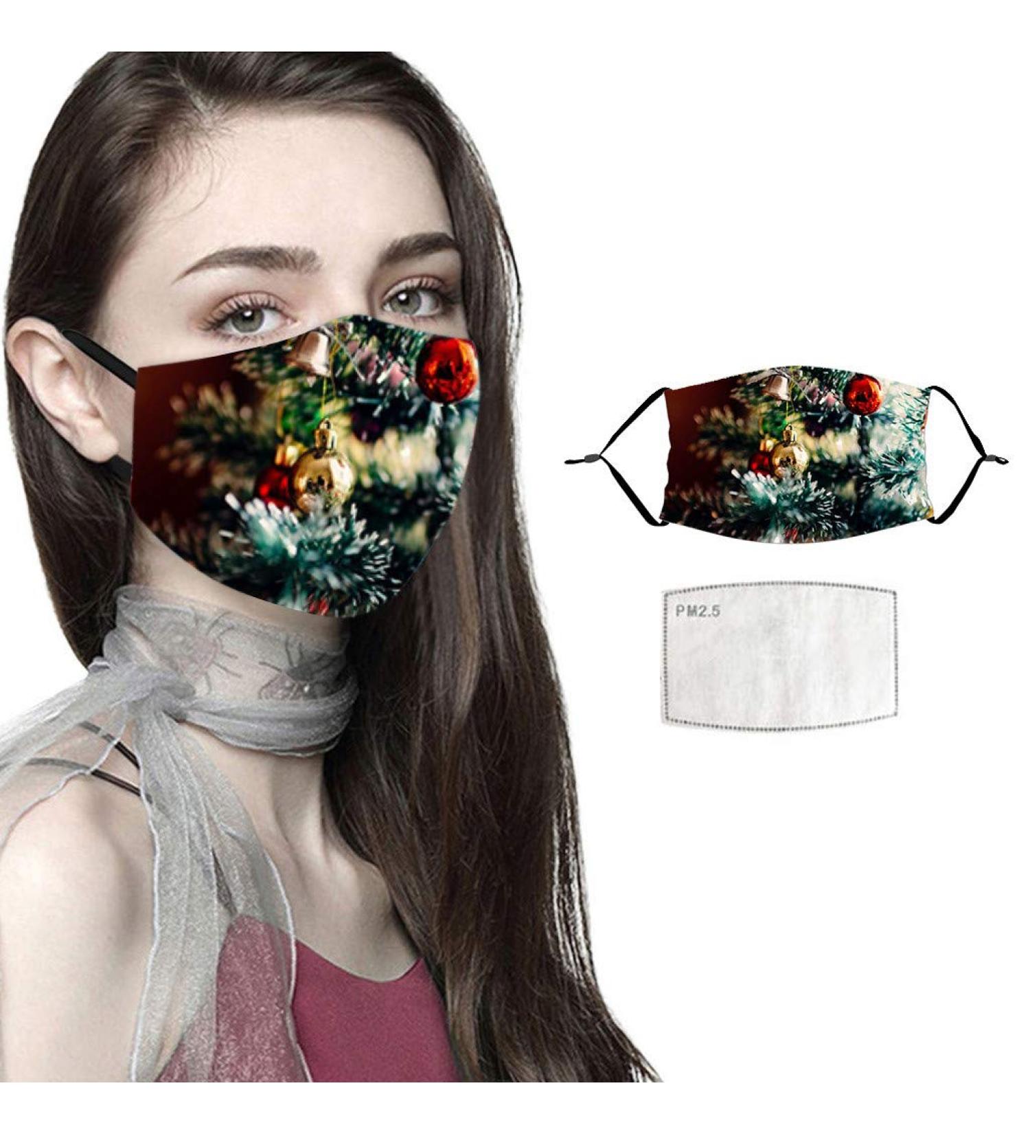 Lieikic Christmas Mundsprung: Washable Cotton Breathable Neck Gaiter for Men & Women - Dustproof Mouth & Nose Protection - Buy Online on GoSupps.com