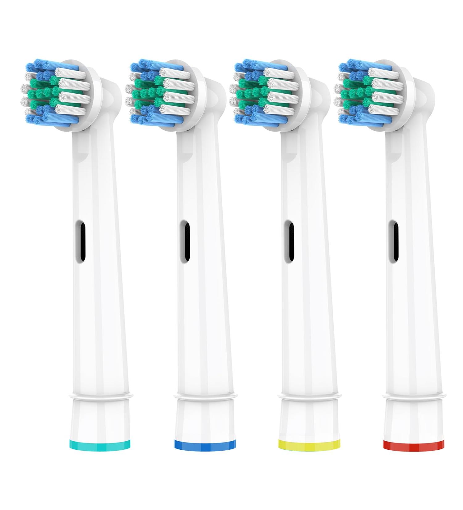 HSYTEK 4 Series Oral-B Toothbrush Replacement Attachments | Compatible with Pro 2 Vitality 100 Genius X | 4-Pack White Brushes for Optimal Oral Care - Buy Online on GoSupps.com