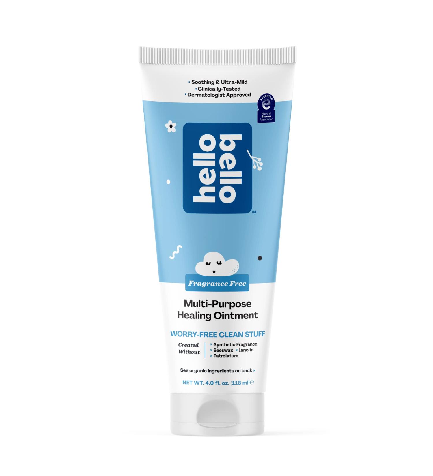 Hello Bello Fragrance Free Everywhere Balm 4 Fl Oz | Hypoallergenic Dermatologist-Tested & Organic Soothing Balm for Babies & Kids - Buy Online on GoSupps.com