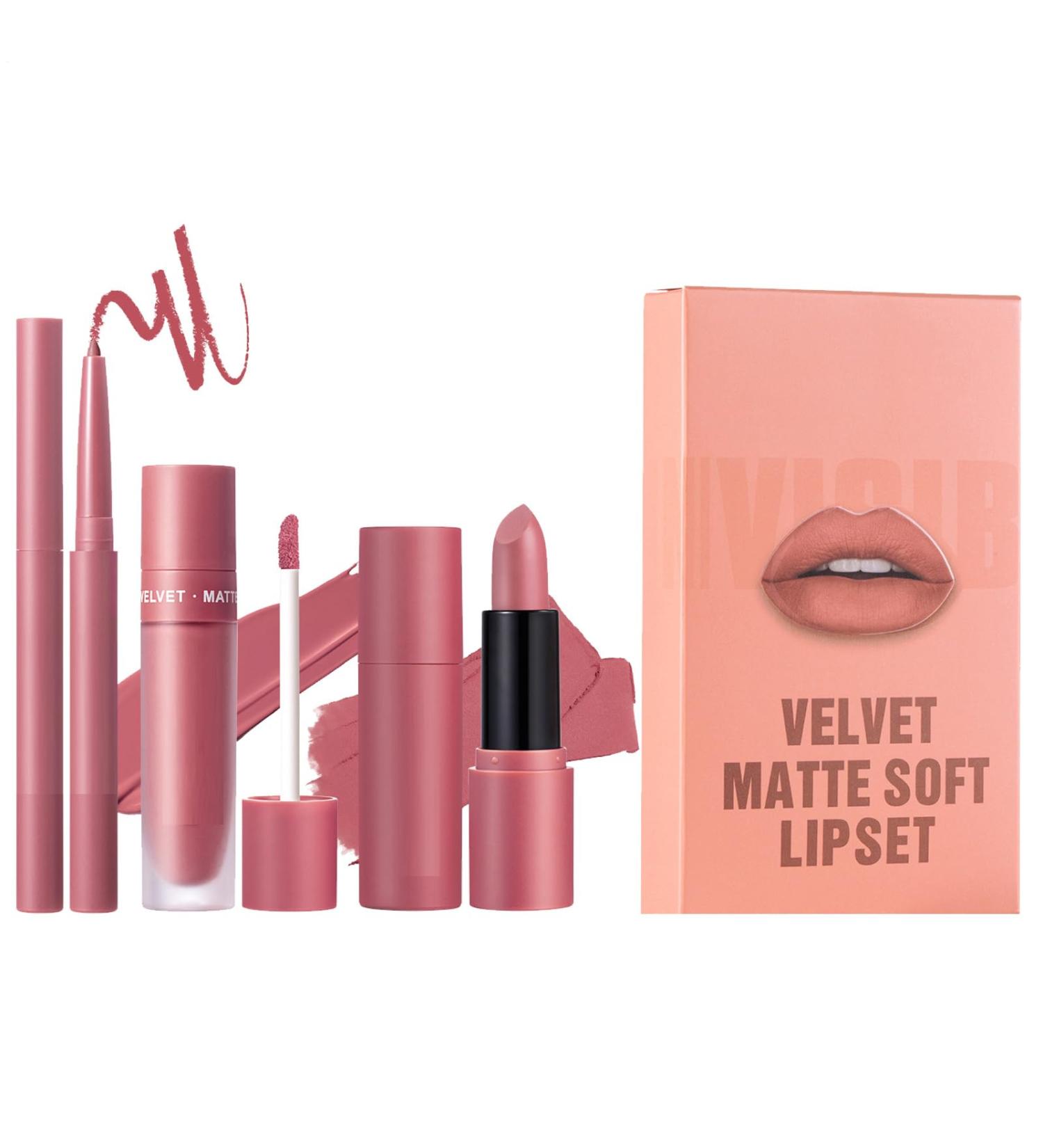  Generisch Collection of matte lipsticks velvety color formula waterproof liner pencils long-lasting smooth finish with rich pigmented coverage professional makeup choice for - Buy Online on GoSupps.com