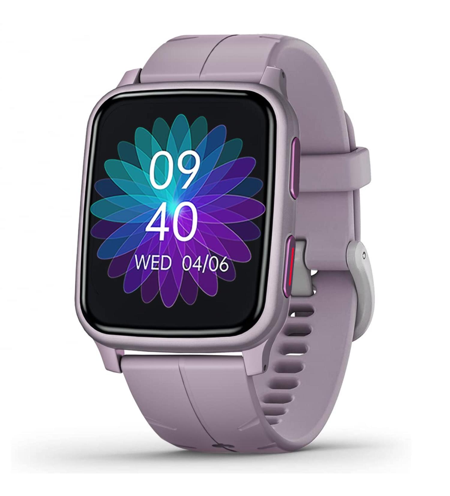 FITVII Fitness Tracker Smart Watch Blood Pressure Heart Rate Blood Oxygen Monitor Sleep Activity Tracker IP68 Waterproof Orchid Purple