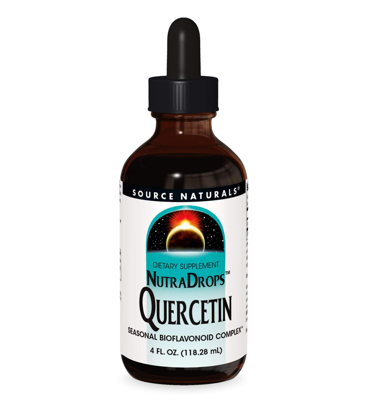Source Naturals NutraDrops Quercetin - 4 fl oz | Immune Support & Antioxidant - Buy Online on GoSupps.com