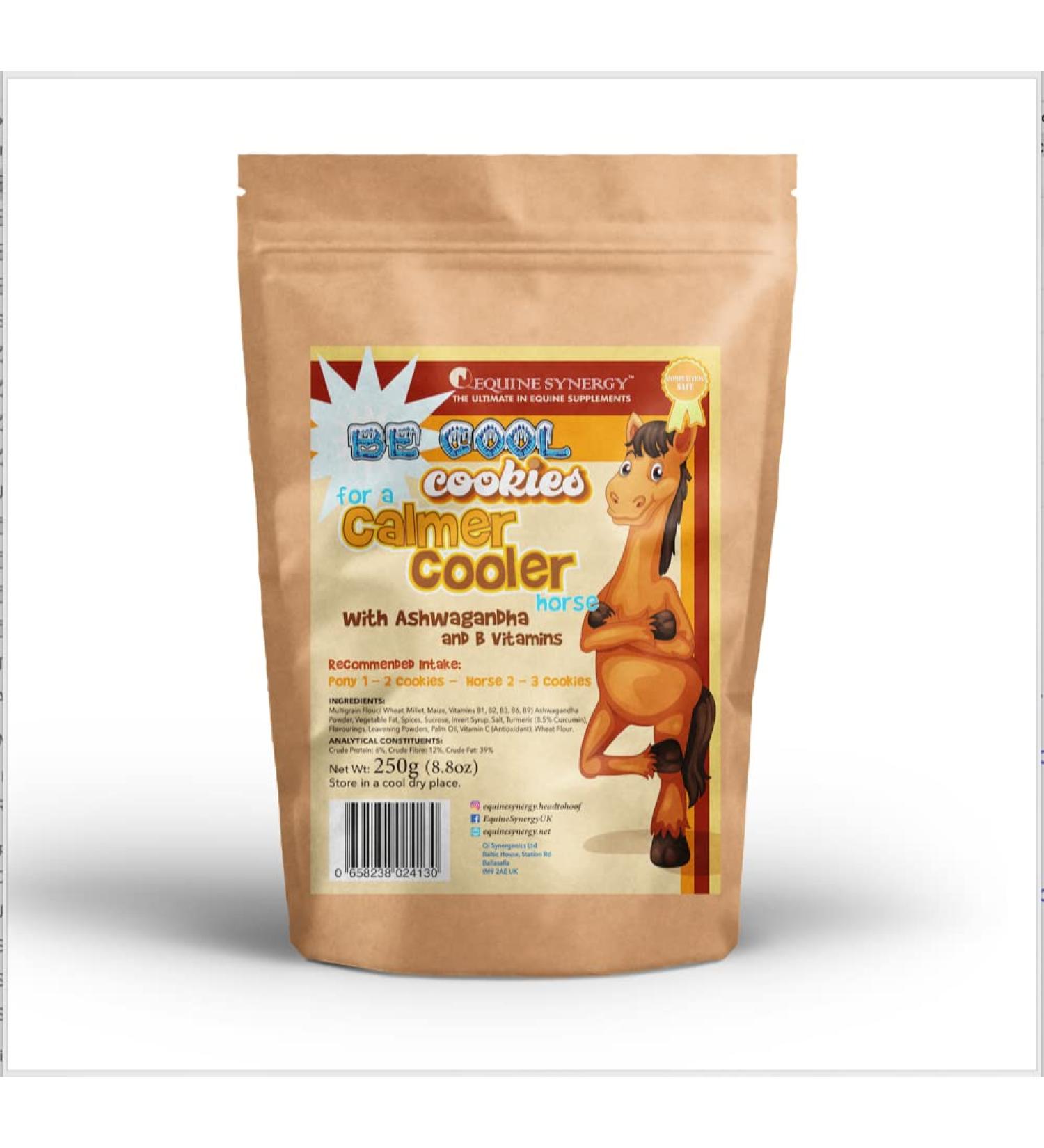 "BE COOL" COOKIES for a "Chilled Out" CALMER COOLER Horse - With Ashwagandha and B Vitamins - Buy Online on GoSupps.com