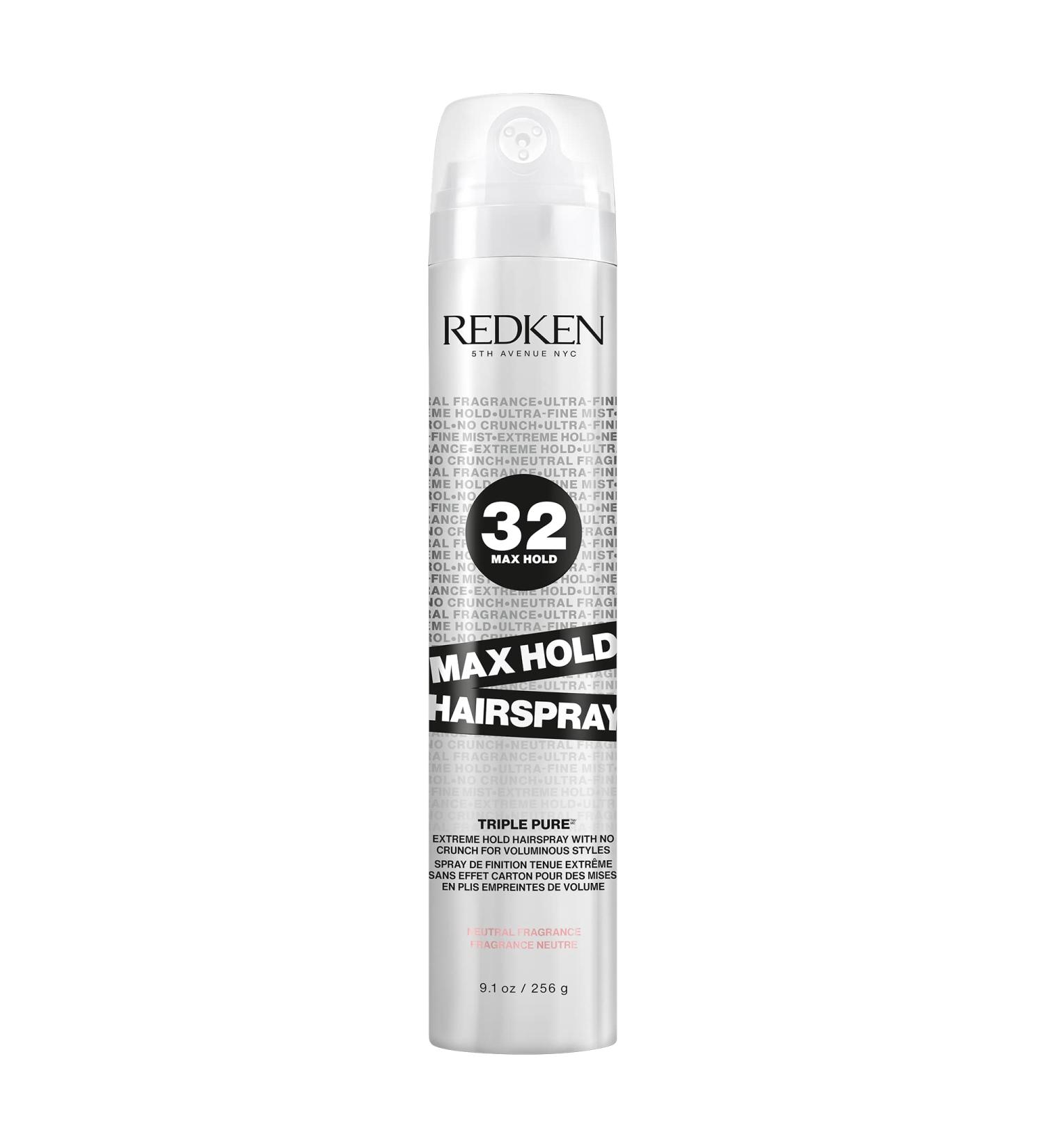 Redken Max Hold Neutral Hairspray 32 - Extreme High Hold, Long-Lasting Lift & Frizz Control - 9.1 oz - Buy Online on GoSupps.com