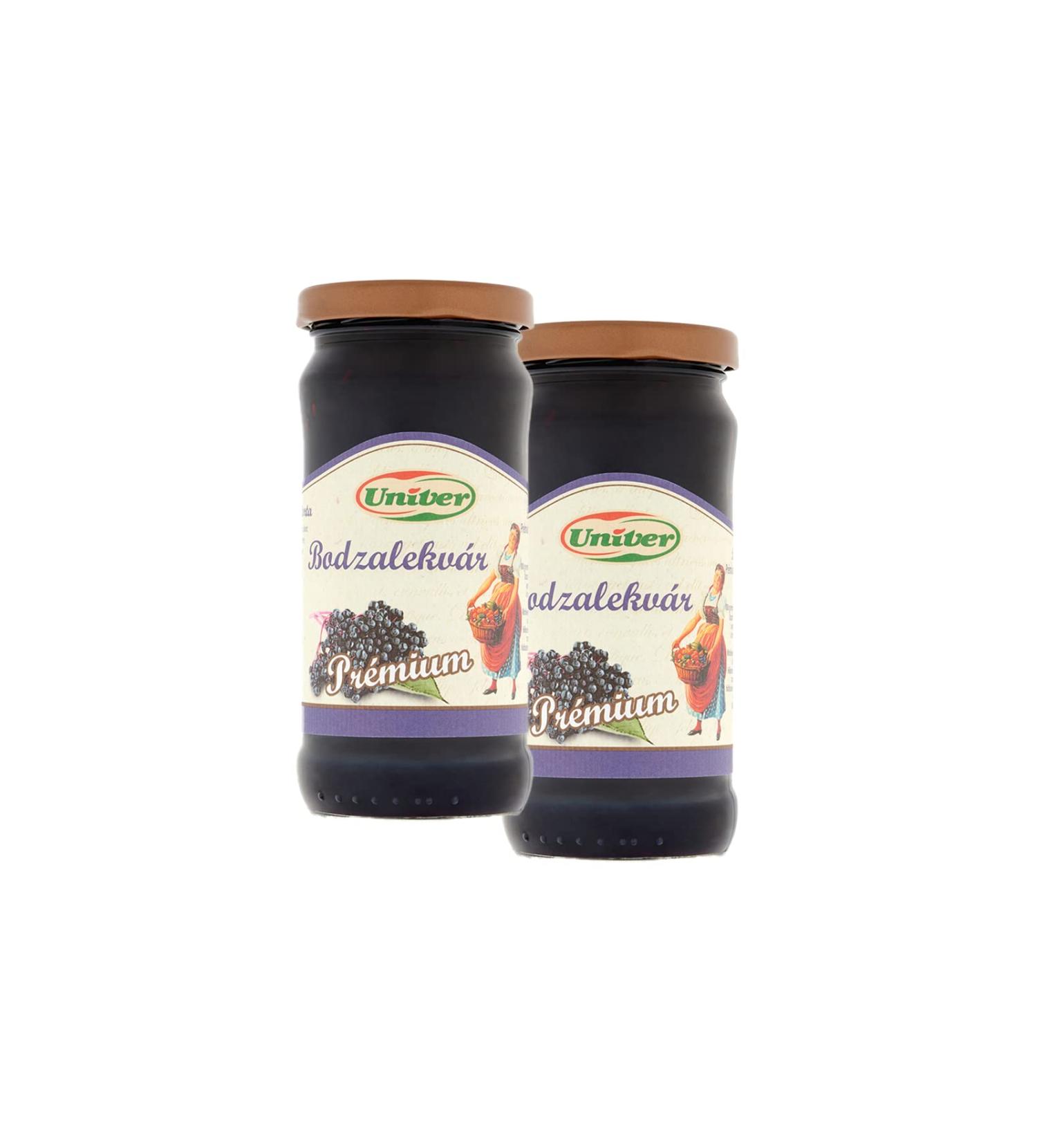 Univer Premium Hungarian Elderberry Jam 300 g Pack of 2
