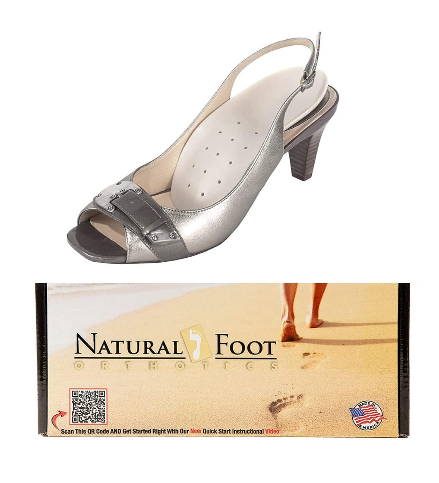 Natural Foot Orthotics Arch Support Insoles for Women | USA Made Plantar Fasciitis Relief Sizes 6-11.5 - Buy Online on GoSupps.com