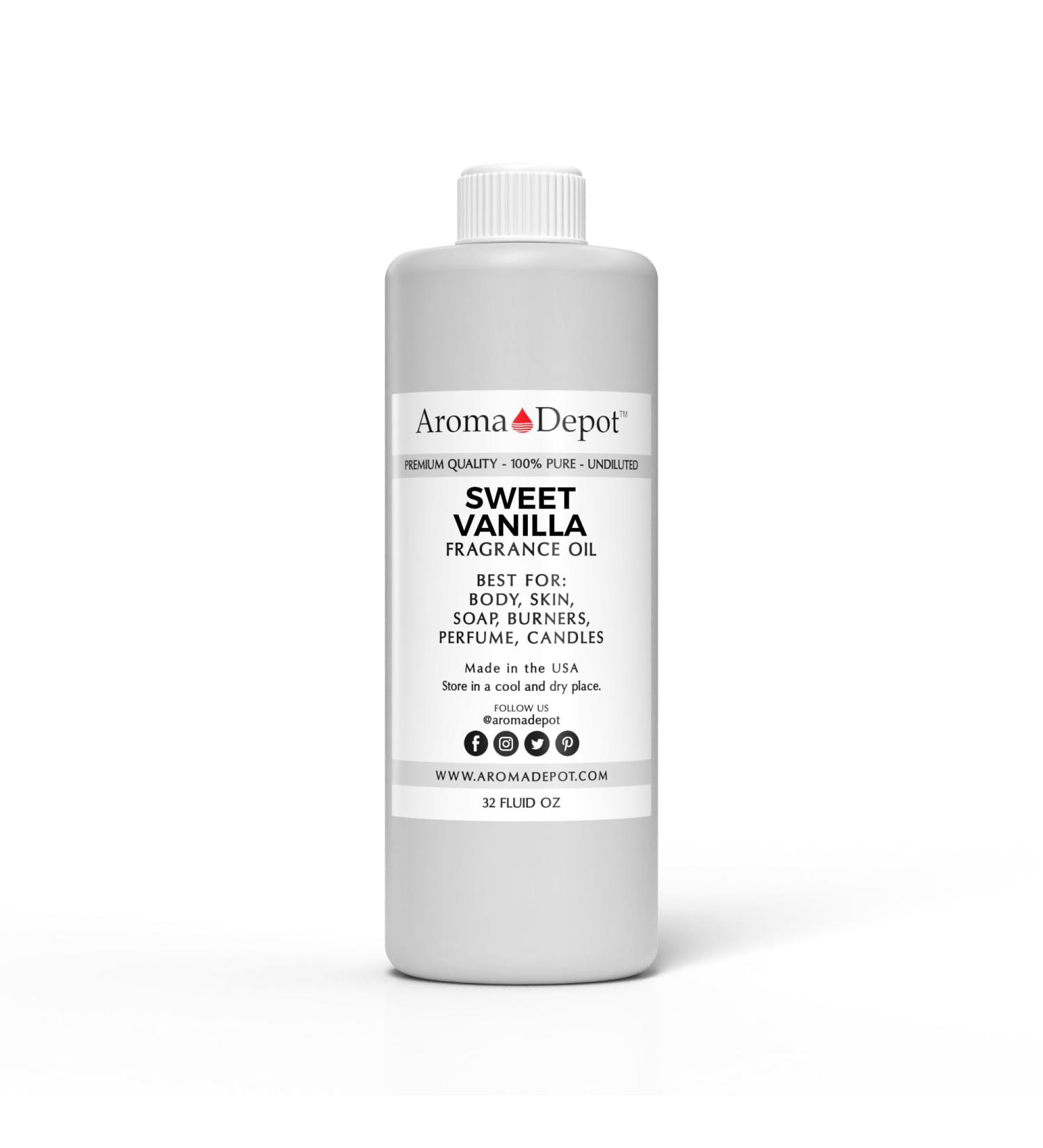Aroma Depot 32 oz / 32 Ounce Sweet Vanilla Unisex Perfume/Body Oil Our Interpretation Premium Quality Uncut Fragrance Oil - Buy Online on GoSupps.com