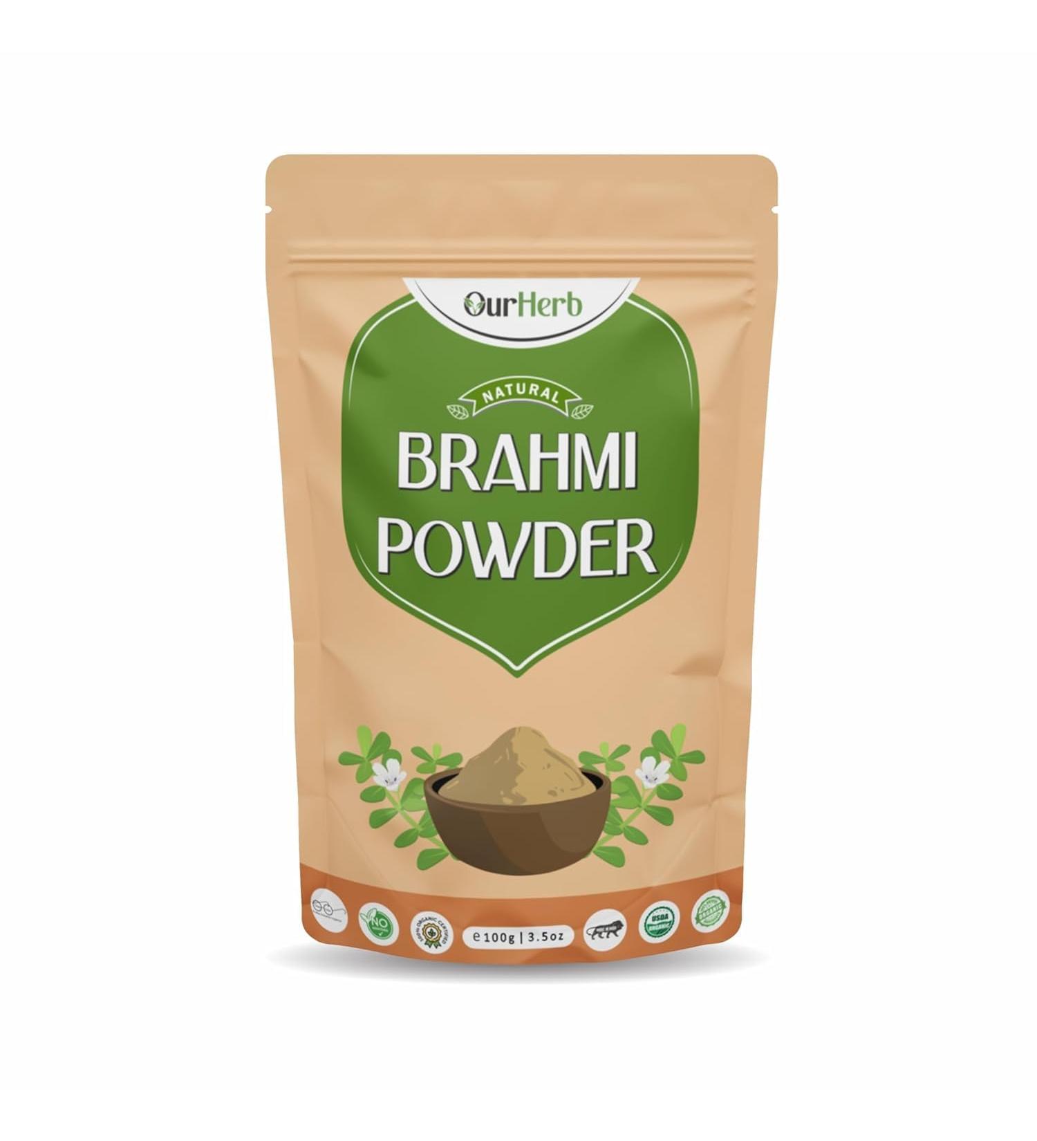 Brahmi Powder (Bacopa monnieri Powder) for Health & Hair Care - 100g
