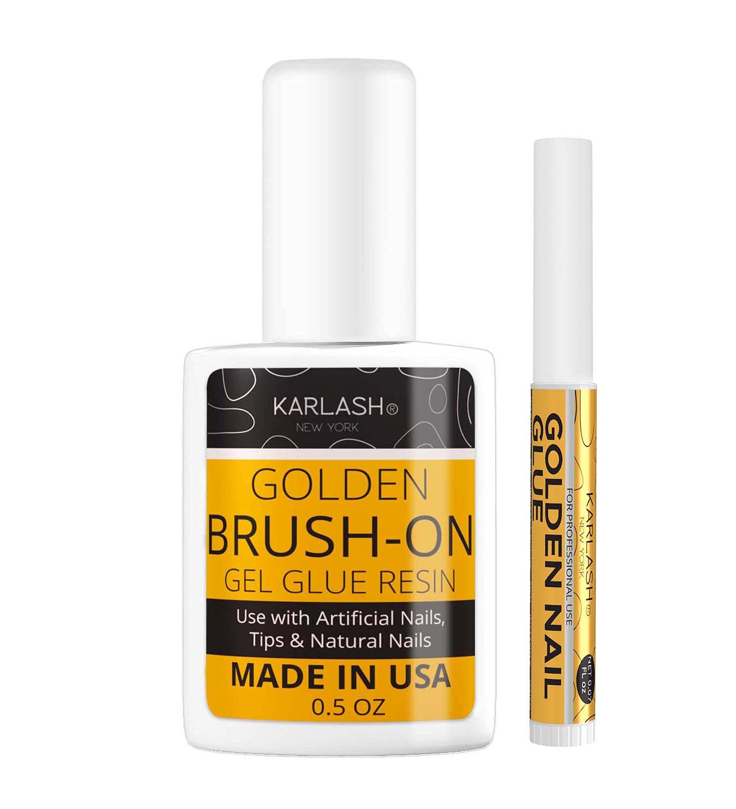 Karlash Gold Super Strong Nail Glue for Acrylic Nails - 1 Pack Adhesive for Nail Art, Glitter, and Gems - Buy Online on GoSupps.com
