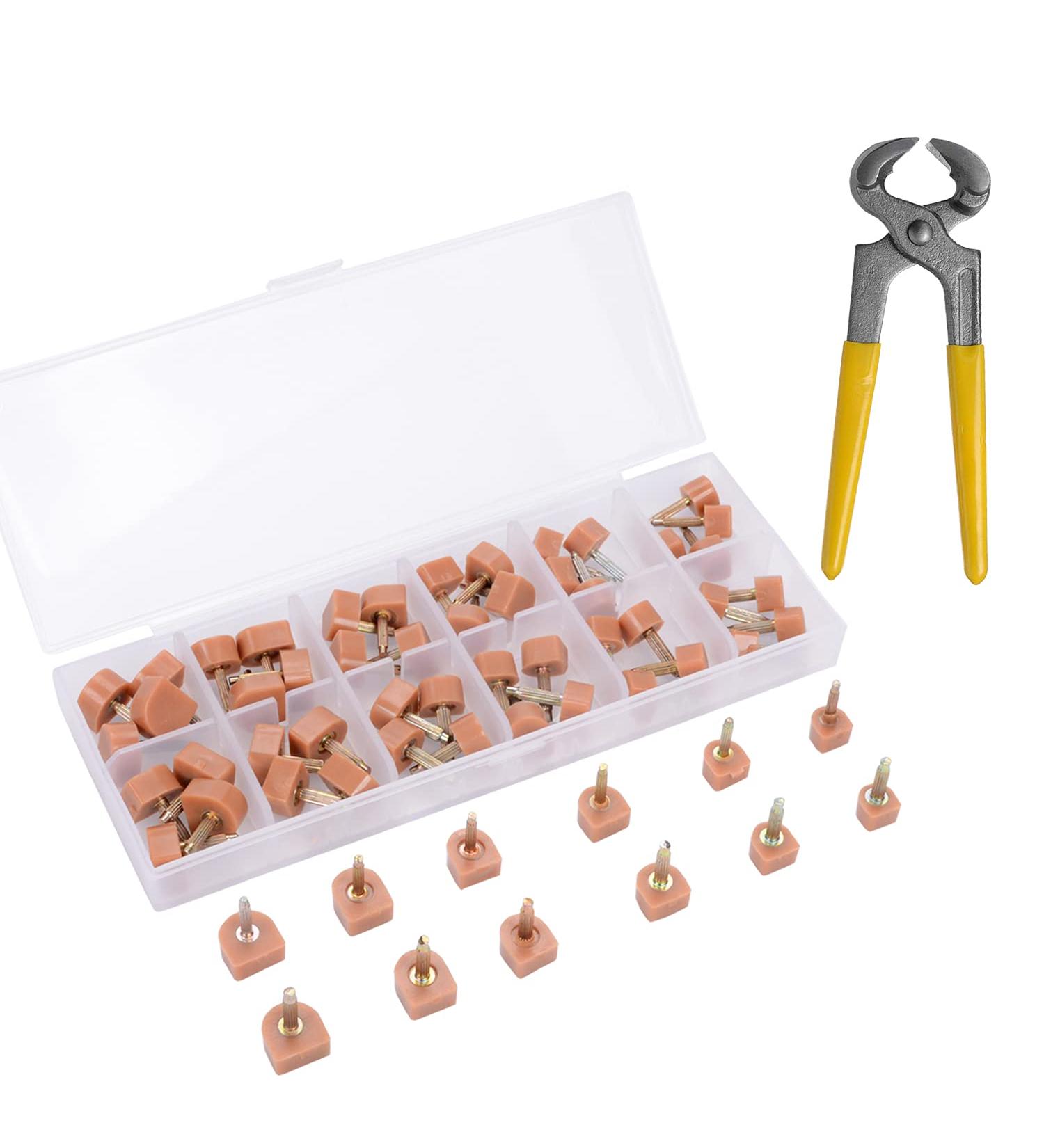 Luakesa 24 Pairs High Heels Replacement Tips Women Shoes Heel Repair Kit - 6 Inch Stiletto, Remove Pliers, 6 Size U-Shape Beige - Buy Online on GoSupps.com