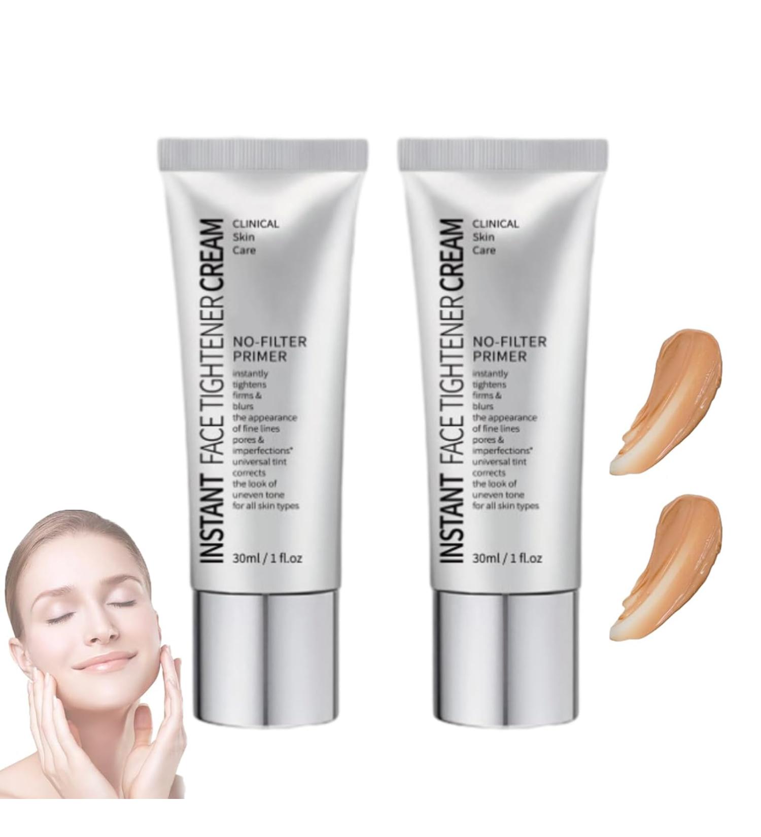 LXCJZY Face Tightener No-Filter Primer Instant Tightener No-Filter Primer Face Blurring Primer for Face Before Makeup Skin Tightener Primer Face Makeup Make yourself more beautiful (2pcs 30ml) 2pcs 50 g (Pack of 1) - Buy Online on GoSupps.com