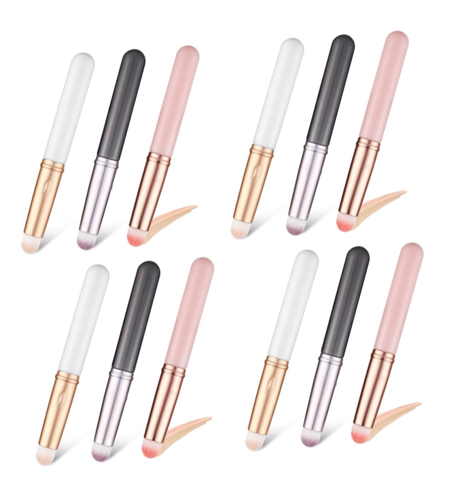 Buy NOLITOY 12 Pcs Lip Brush & Concealer Brush Set Professional Makeup Applicators with Caps for Perfect Lipstick Application International Shipping Available - Buy Online on GoSupps.com