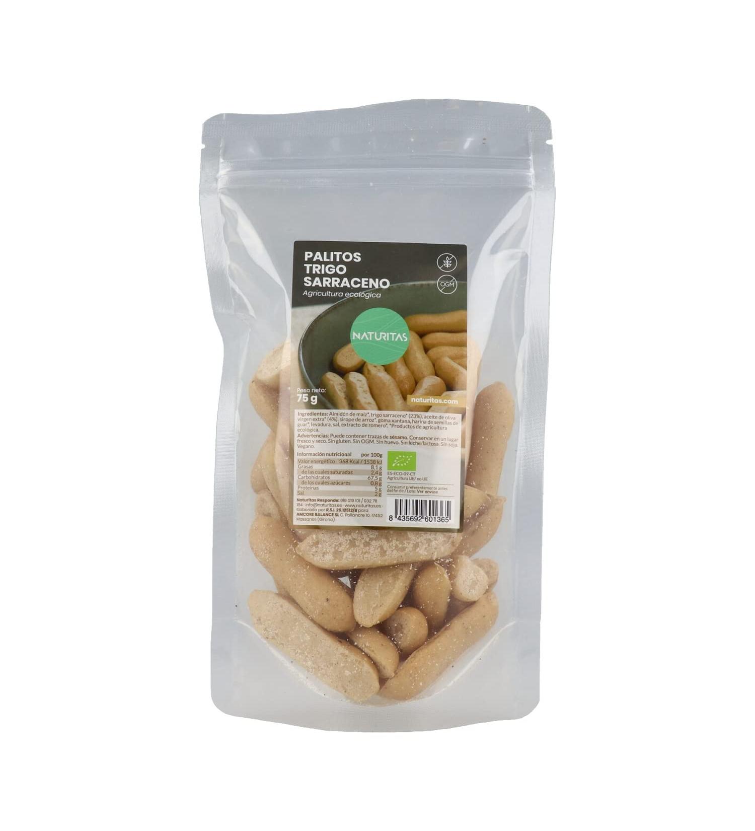 Naturitas Organic gluten-free buckwheat sticks 75g