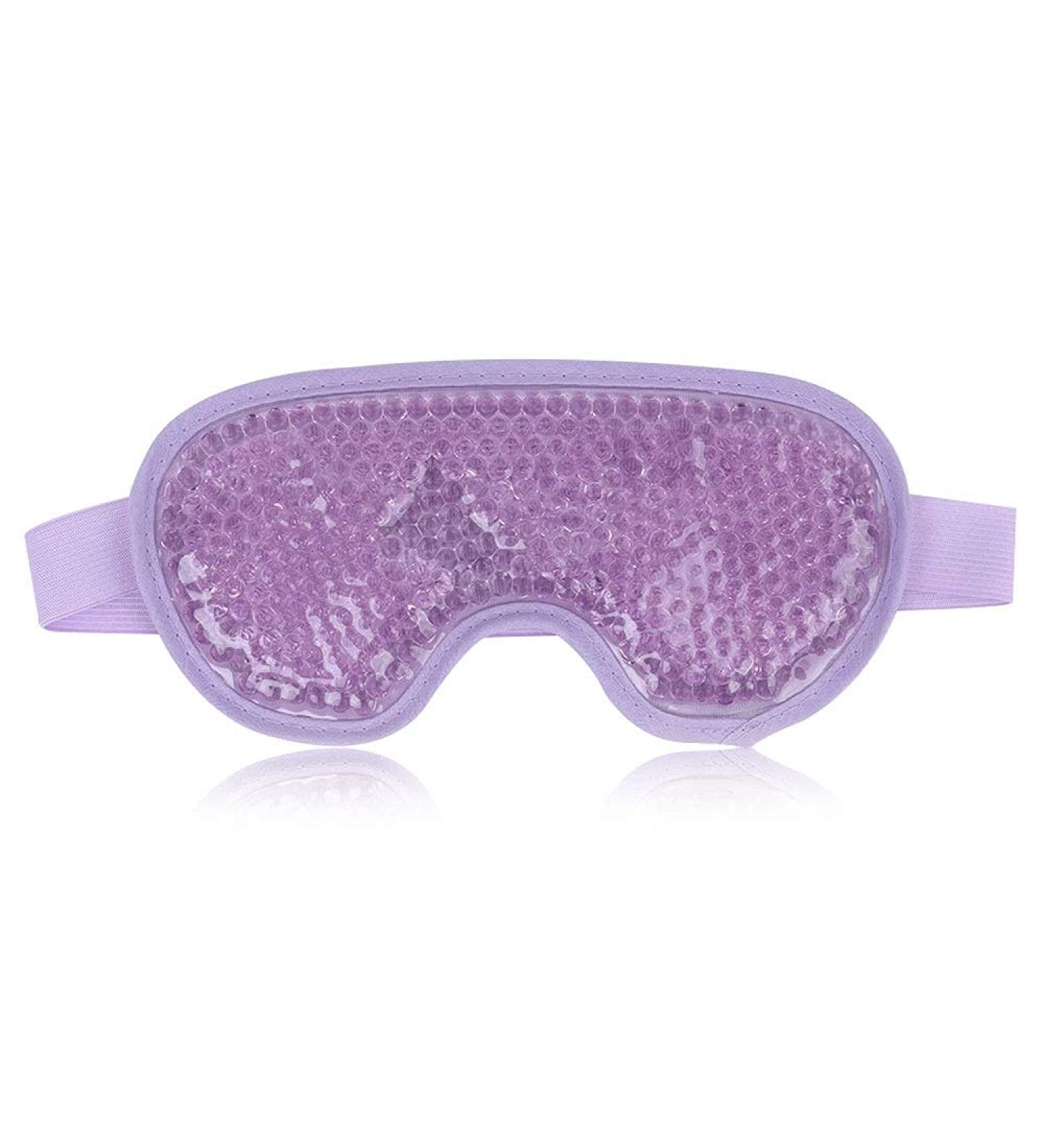 NEWGO Cooling Eye Mask - Reusable Hot/Cold Gel Therapy for Puffy Eyes, Migraine, Dark Circles, Dry Eyes, Sinus Pain - Purple - Buy Online on GoSupps.com