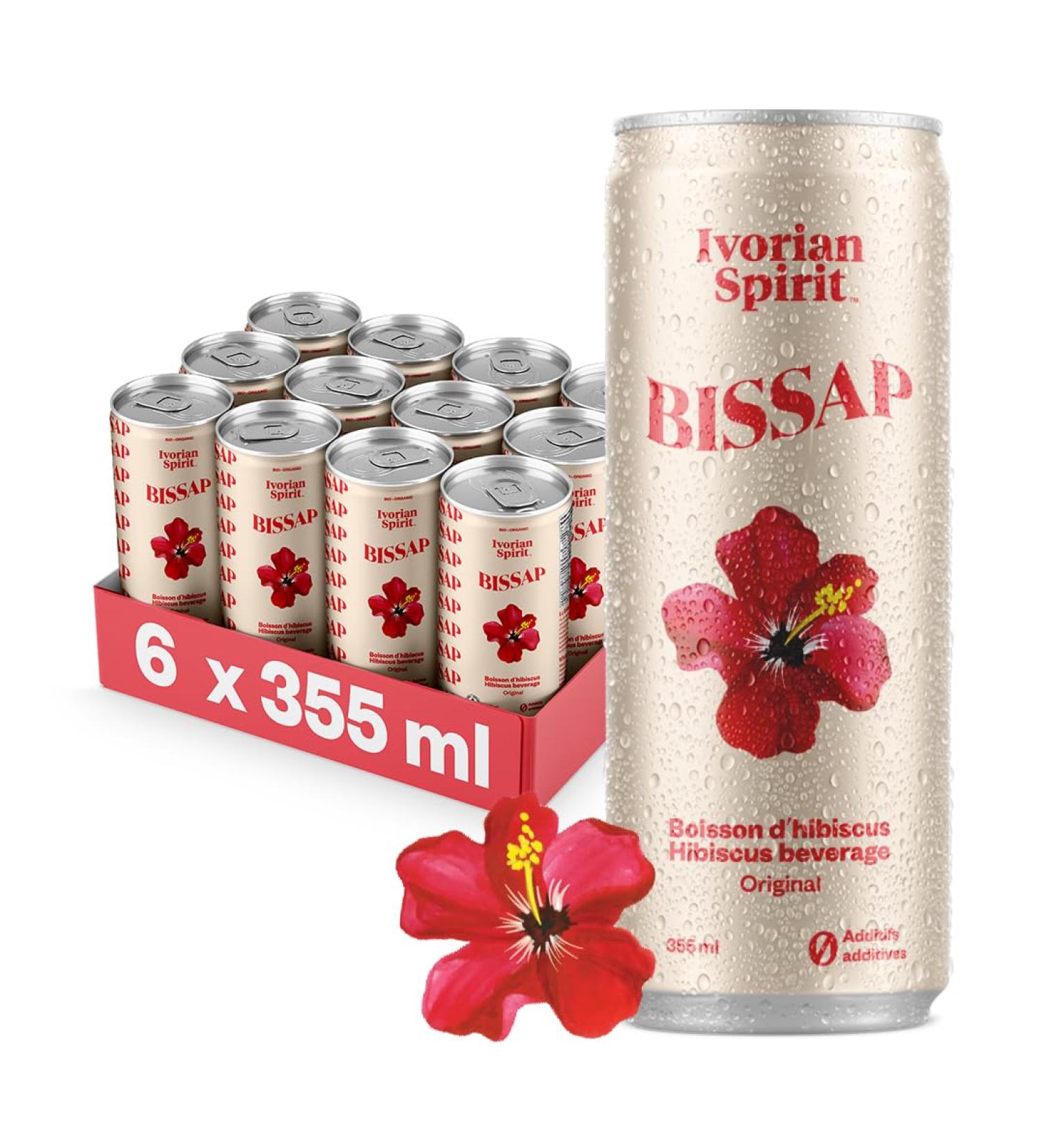 Vassely (Ivorian Spirit) - Sparkling Hibiscus Beverage Bubbly Hibiscus Juice Sparkling Bissap Pack of 6 (6 x 355 ml) Sparkling Agua de Jamaica Sorrel Karkade Electrolyte Soda Natural Electrolytes Vegan Caffeine-Free Organic Infusion No Artificial Sweetene - Buy Online on GoSupps.com