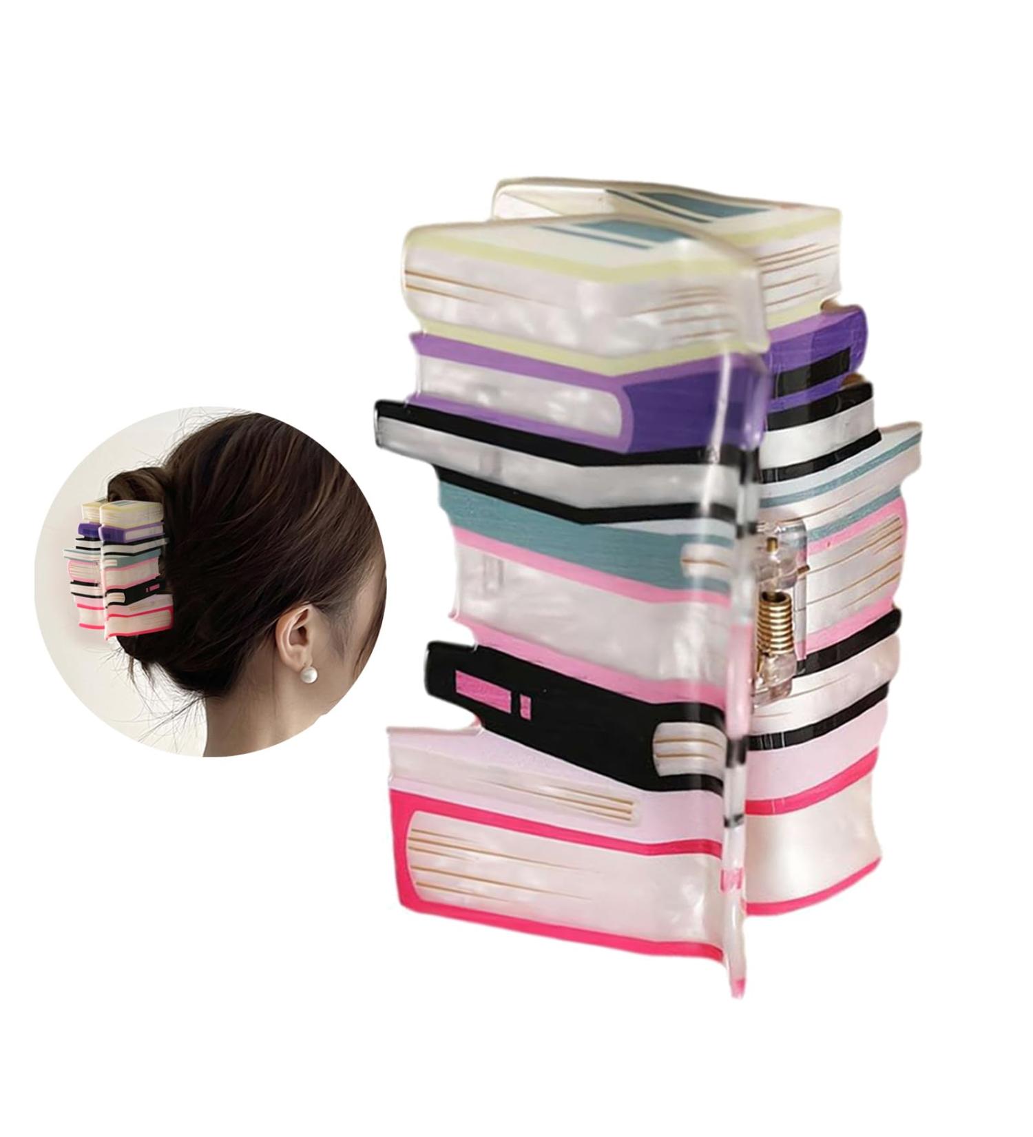 Book Hair Claw Clips Teacher Hair Clips Back to School Teacher Hair Accessories Book Lovers Teachers Appreciation Present Back To School Hair Clips for Thin Hair (A) - Buy Online on GoSupps.com