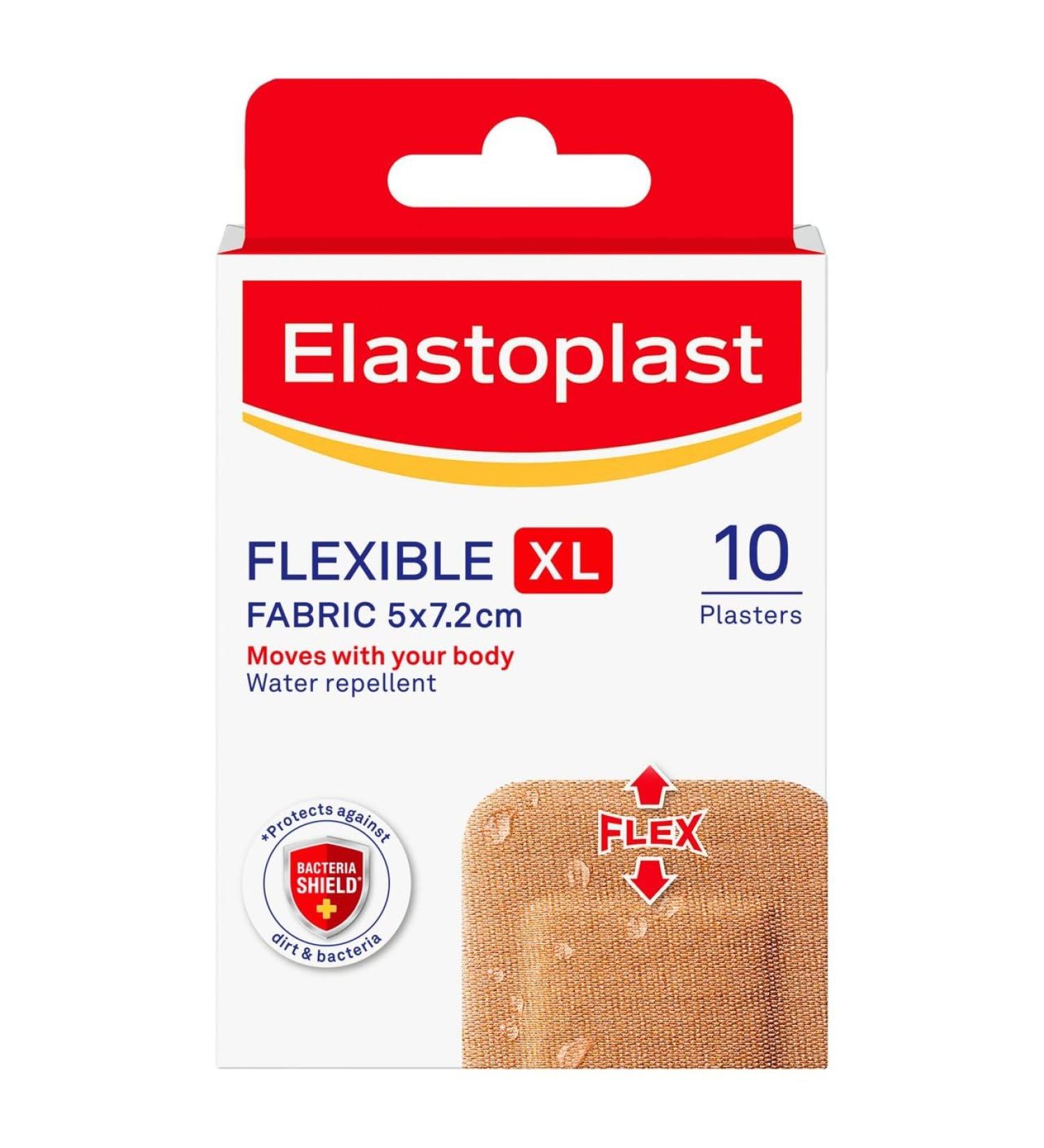 Elastoplast Knee & Elbow Fabric Plasters Pack of 10 10 Count (Pack of 1)