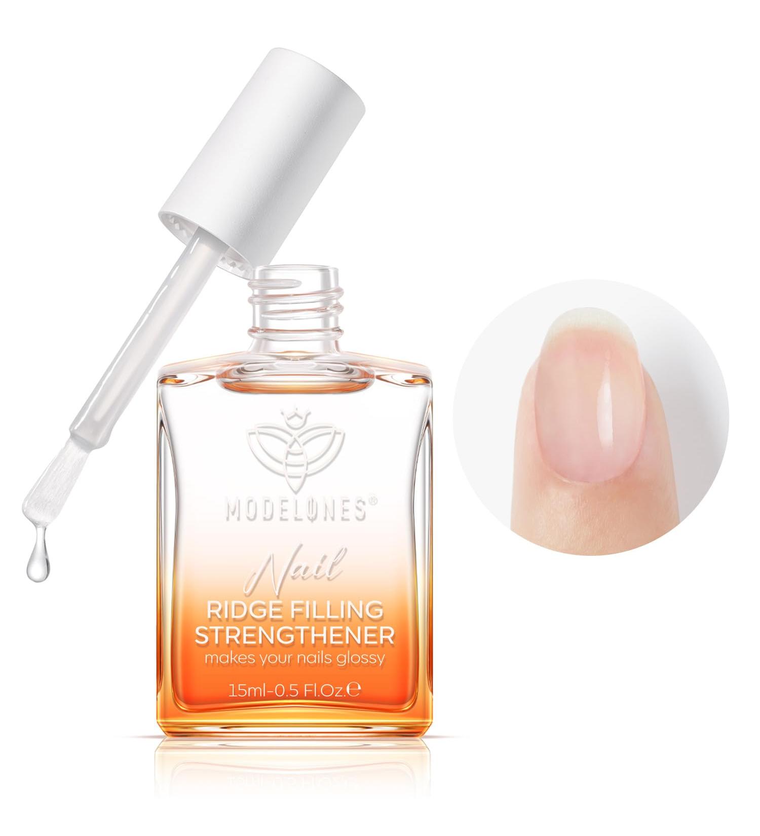 Modelones 15ml 8-in-1 Nail Strengthener & Ridge Filling Base Coat Nail Polish Repair Kit Nail Growth Treatment for Thin and Damaged Nails Clear - Buy Online on GoSupps.com