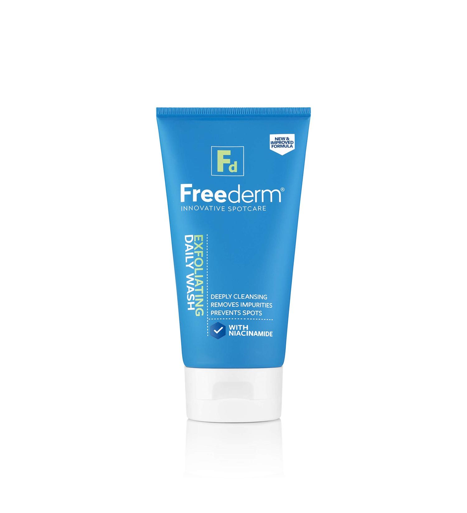 FREEDERM Exfoliating Daily Face Wash with Niacinamide 150ml - Clear Skin Formula - Buy Online on GoSupps.com