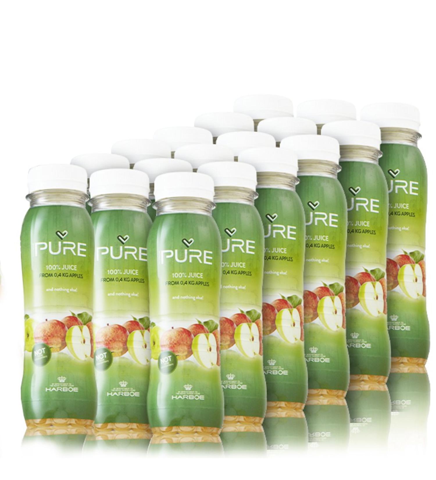 Pure Fruit Juice - Apple/Orange/Pineapple/Pink Grapefruit - Pack of 18 Bottles - 250 ml (Apple) - Buy Online on GoSupps.com