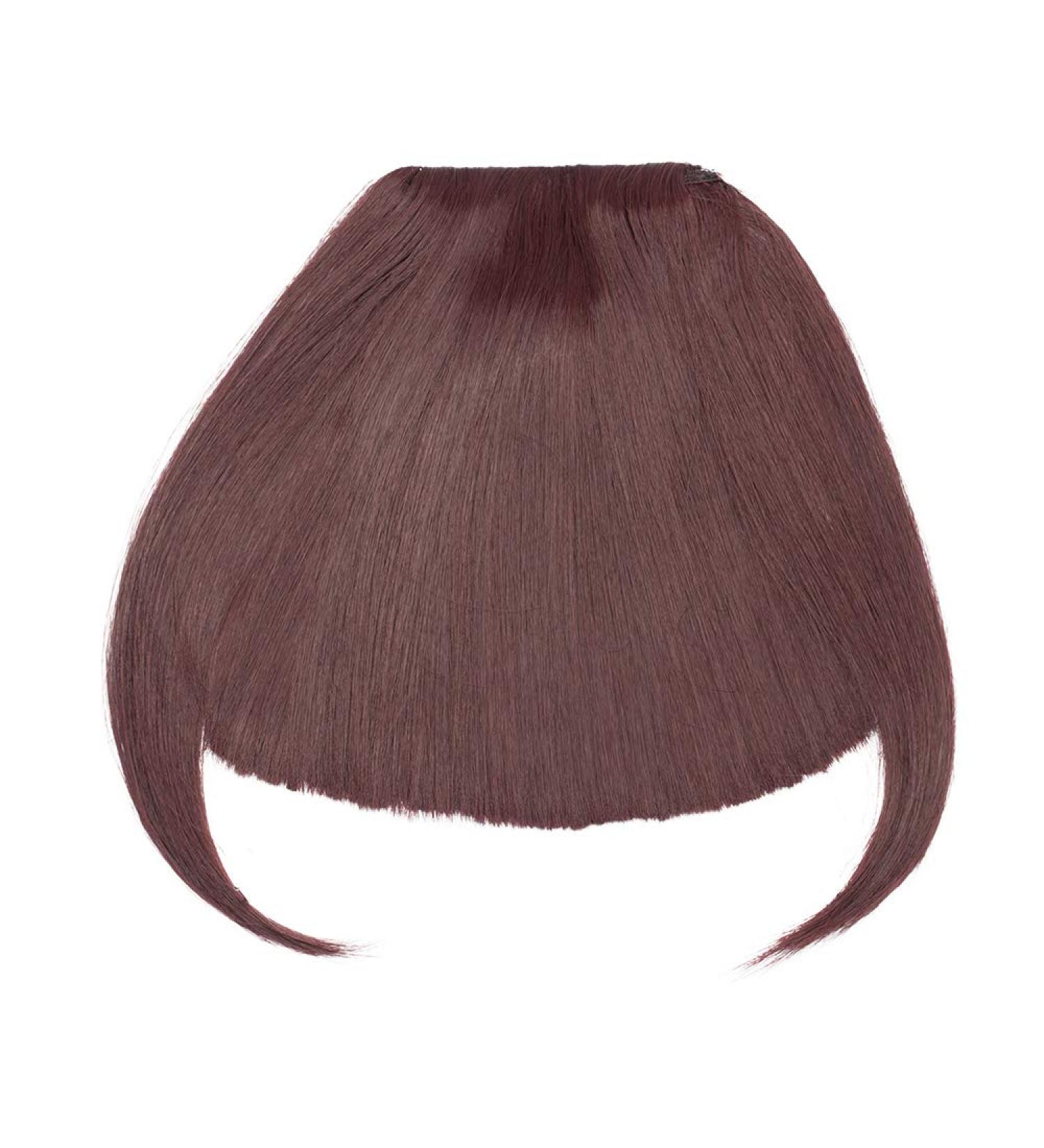 SEGO Clip in Pony Hairpiece Extensions - Realistic Dark Golden Brown Fringe Bangs for Effortless Style - Buy Online on GoSupps.com