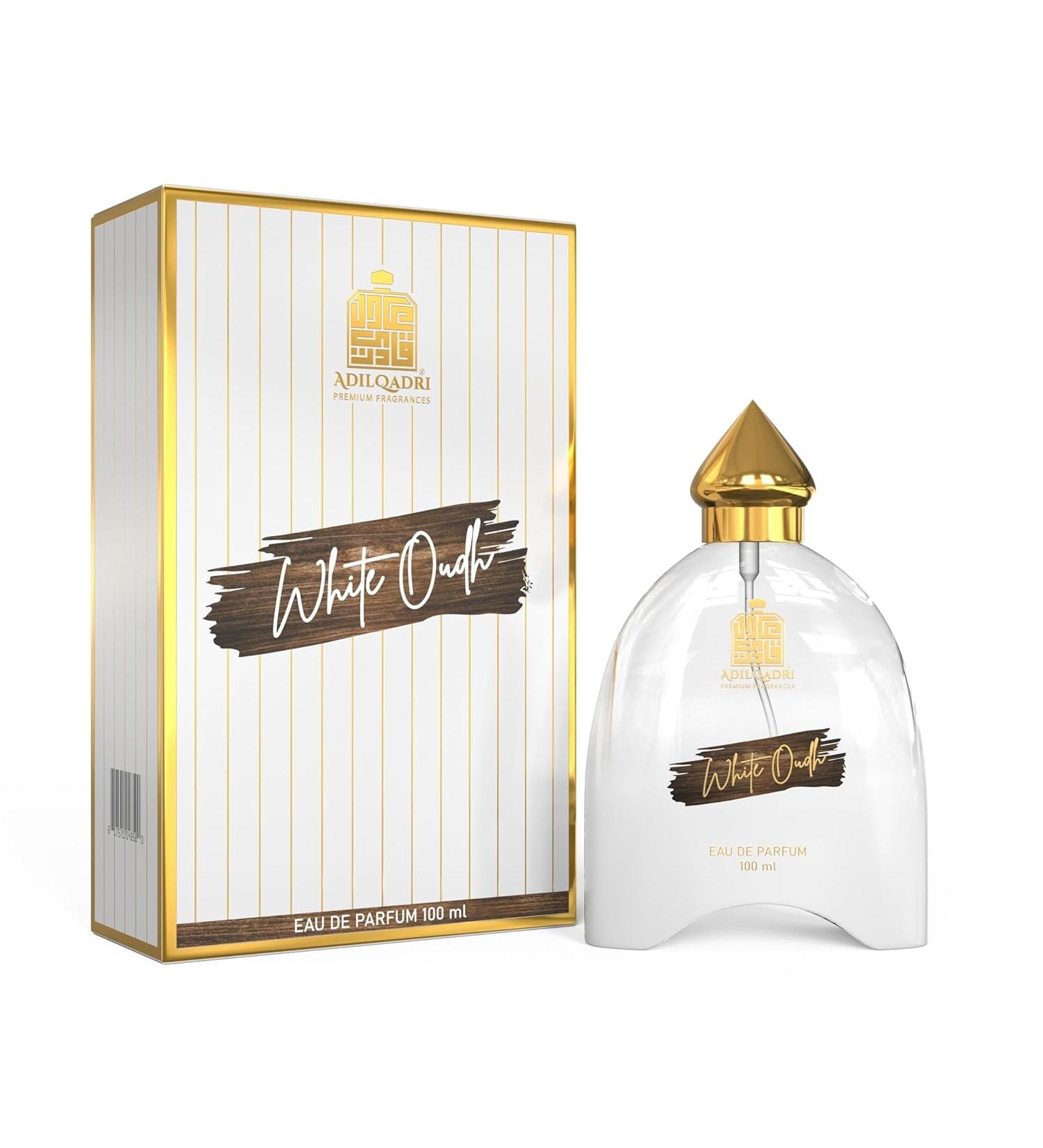 Adil.qadri White Oudh Perfume | Strong Masculine Woody Oudh Fragrance | 100ml | Long Lasting Scent For Men | Eau De Parfum - Buy Online on GoSupps.com