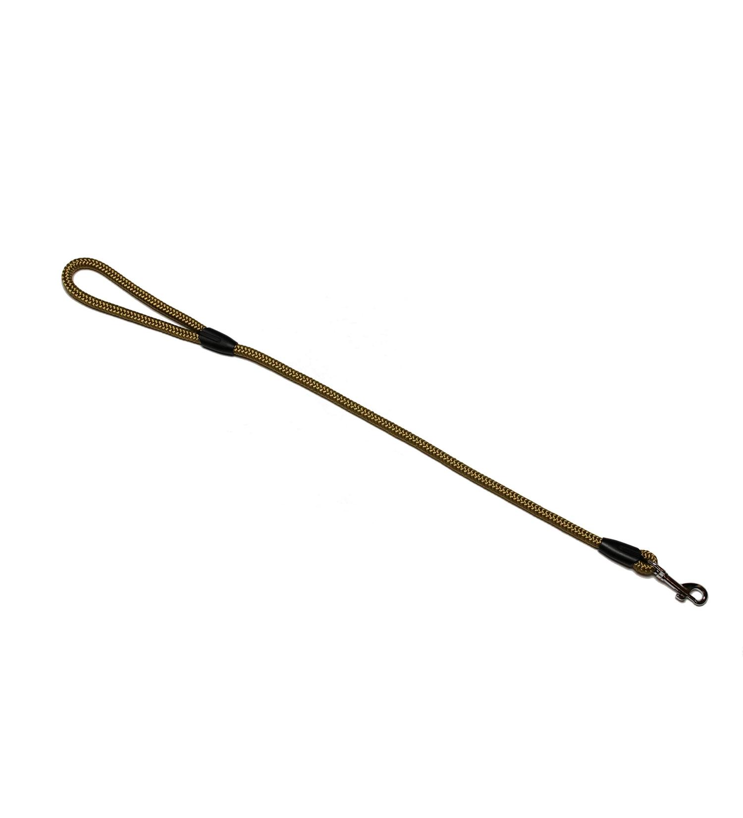 Leash - Rope leash with hand loop Basic 10mm 27 colours 7 lengths (0.70 m gold) 0.70 m gold
