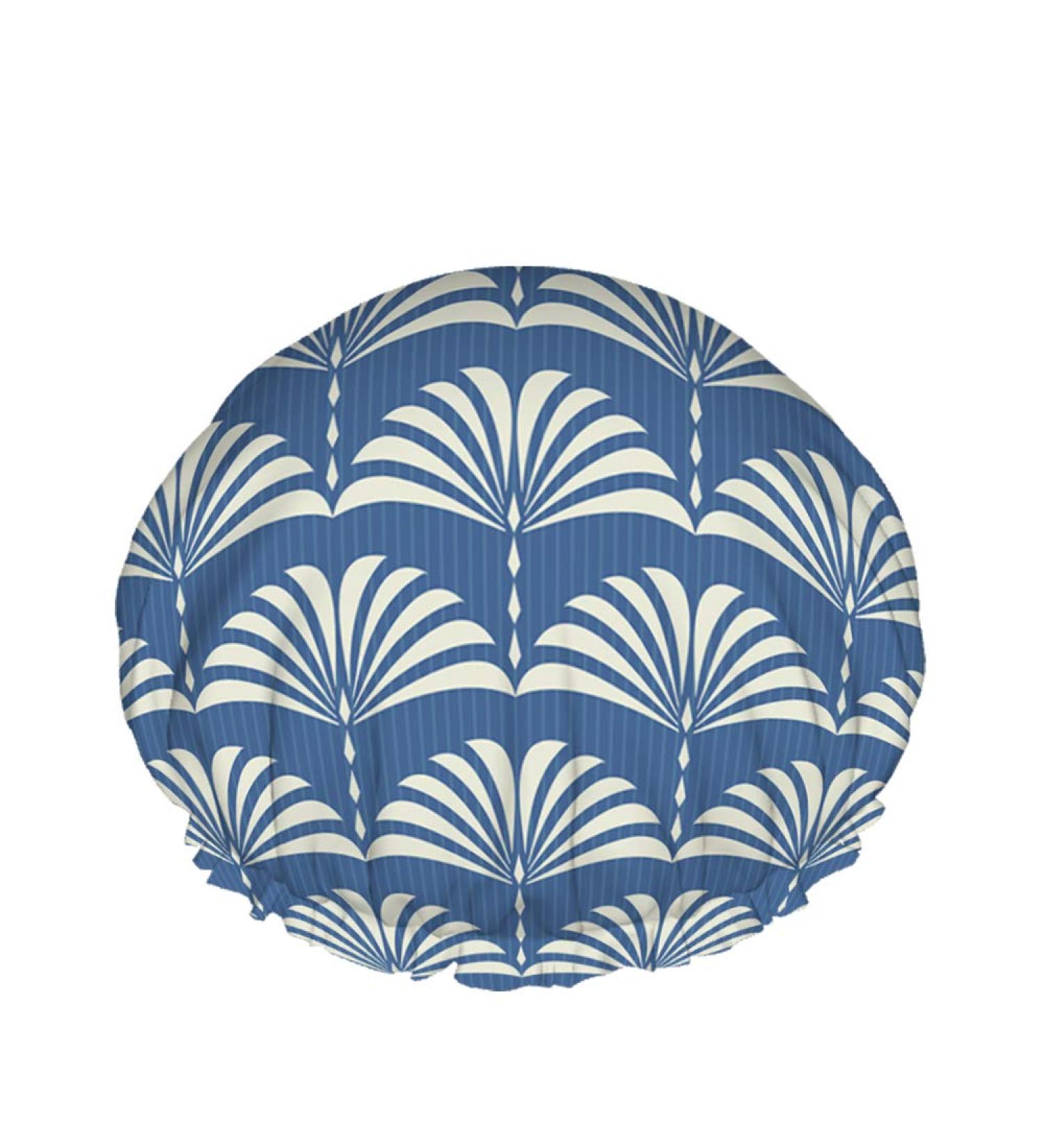 Moslion Japanese Asian Geometric Pattern Shower Cap - Reusable Double Layer Hair Bath Cap for Stylish Protection - Floral Shower Hat - Buy Online on GoSupps.com