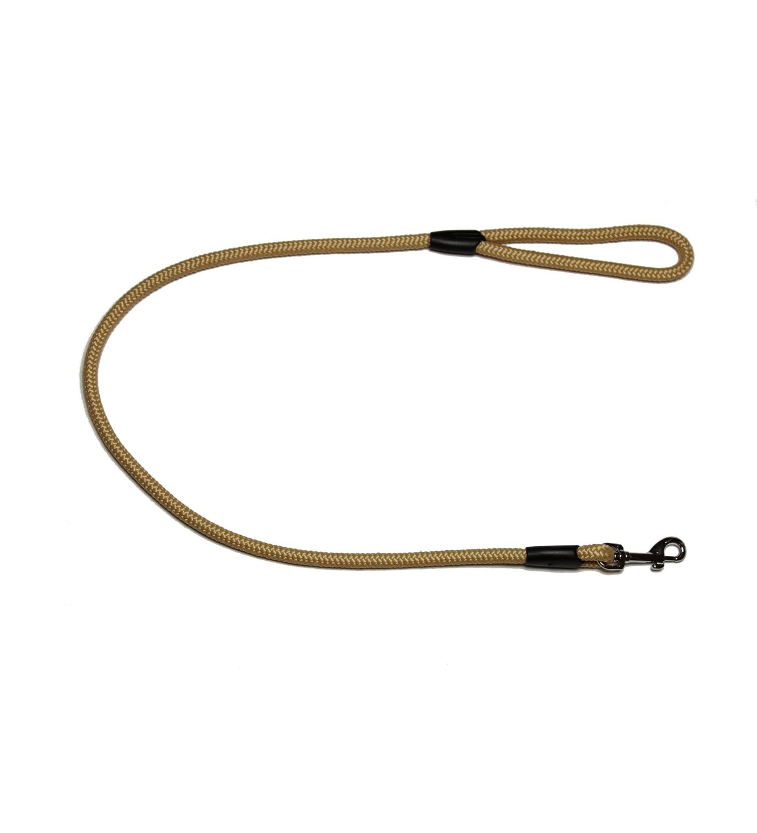 Leash - rope leash with hand loop Basic 10mm 27 colours 7 lengths (1.00 m hemp-coloured) 1.00 m hemp-coloured