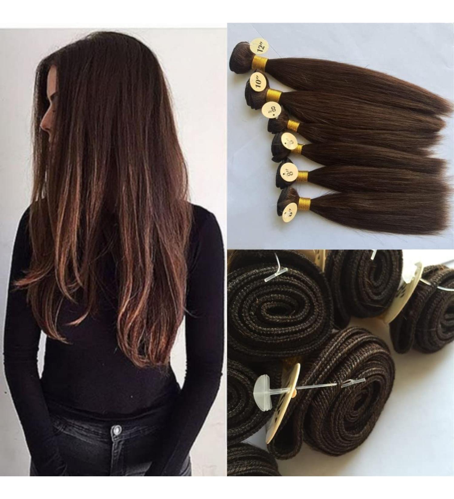 Buy Seidig Smooth Slalom Real Hair Weave Bundles - 8 (4PCs) 10 (1PC) 12 (1PC) - 200g Premium Remy Hair #4 - International Shipping Available - Buy Online on GoSupps.com