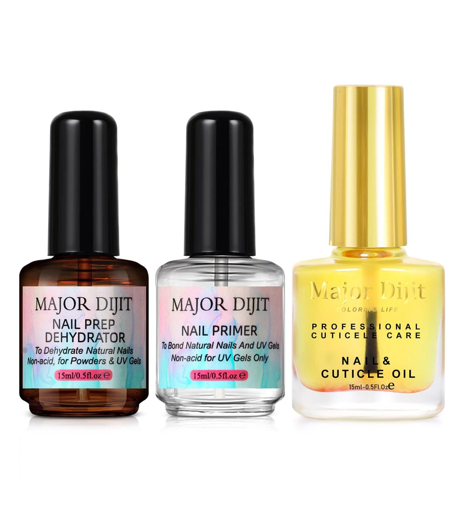 DouborQ Nail Dehydrator and Nail Primer with Cuticle Oil Set Natural Nail Prep Dehydrate and Acid-Free Primer for Gel Nail Polish Air Dry Superior Bonding Primer for Acrylic Powder - Buy Online on GoSupps.com
