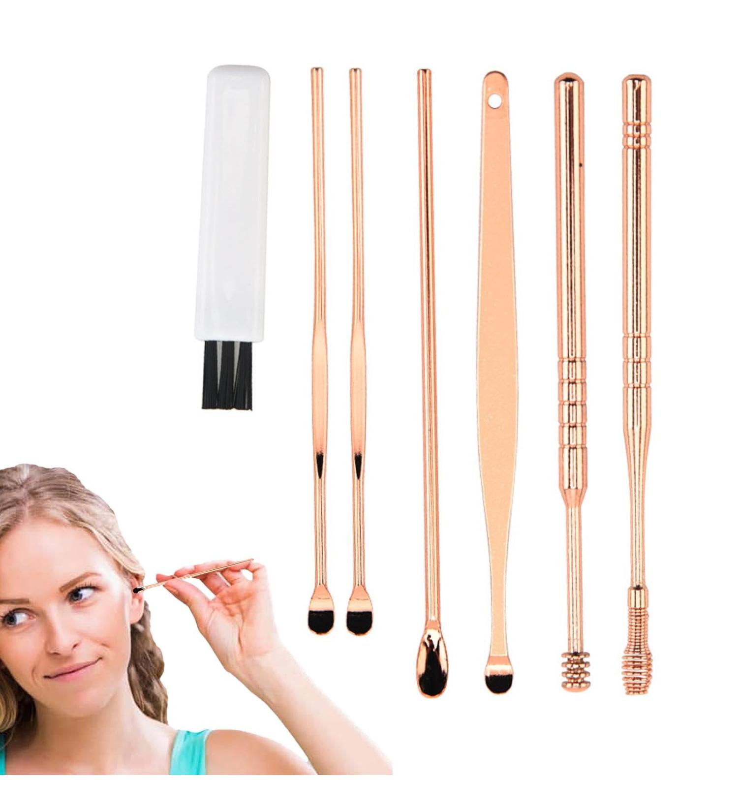 Shakven Ear Wax Cleaner | set Ear Cleaning Kit - Ear Care Products Stainless Steel Tools Safe & Effective With Storage Bag Professional Ear Cleaning Solution - Buy Online on GoSupps.com