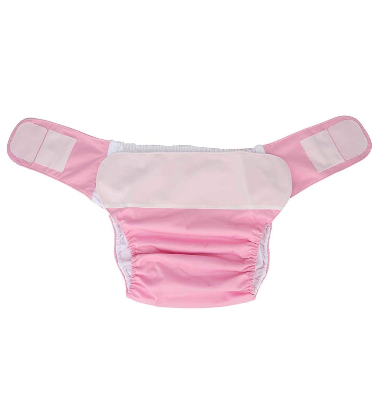 Adult Swim Diapers - Waterproof Washable & Reusable Cloth Diapers for Older Adults - Standard Size Pink - Buy Online on GoSupps.com