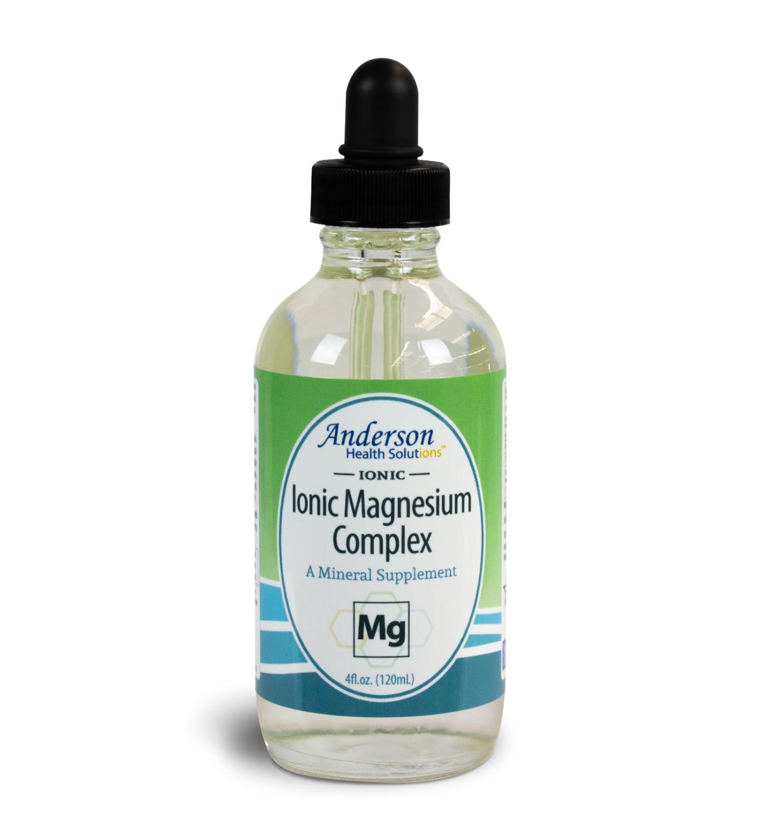 Anderson New Ionic Magnesium Complex, Liquid Magnesium Supplement, Trace Mineral Drops, 60 Servings (4 oz) 4 Fl Oz (Pack of 1) - Buy Online on GoSupps.com