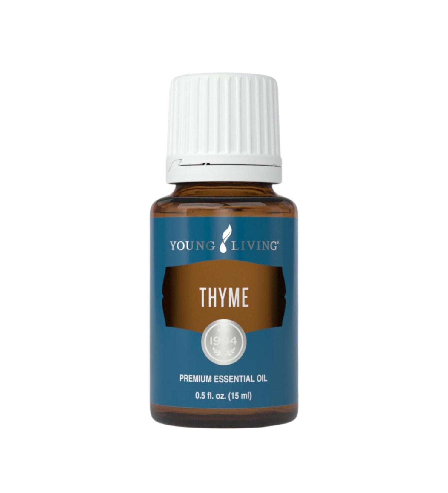 Young Living Thyme Essential Oil 15ml - Aromatic Diffuser | Bold Herbal Aroma for Relaxation & Wellness | Purifying & Cleansing Benefits - Buy Online on GoSupps.com