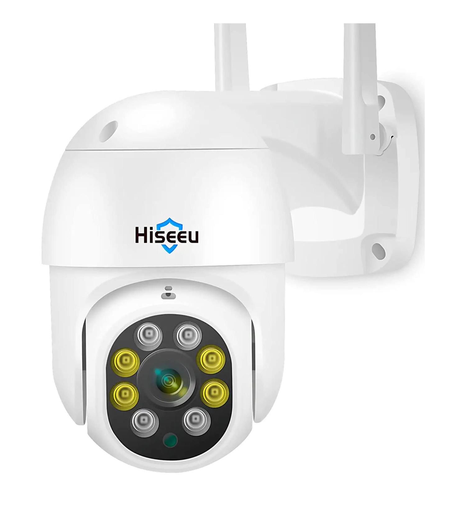 Hiseeu 2K 3MP PTZ Outdoor WiFi Camera with Auto Tracking, Color Night Vision, Motion Detection - Wireless Camera System Compatible - Buy Online on GoSupps.com