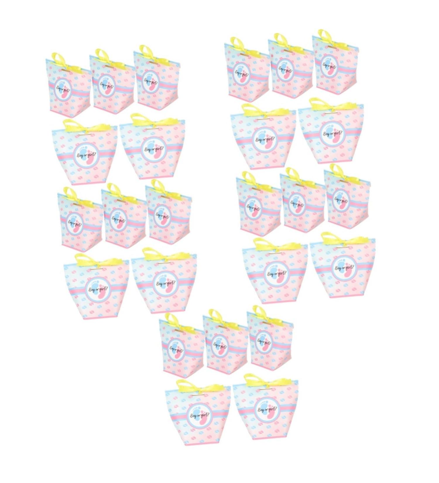HOMSFOU 60 Pcs Blue Goodie Bags Popcorn Gift Kids Goodie Bags Gift Wrapping Bags Aunt and Uncle Pregnancy Announcement Boy Gift Bag Shower Favors Bag Boy Girl Pack Paper - Buy Online on GoSupps.com