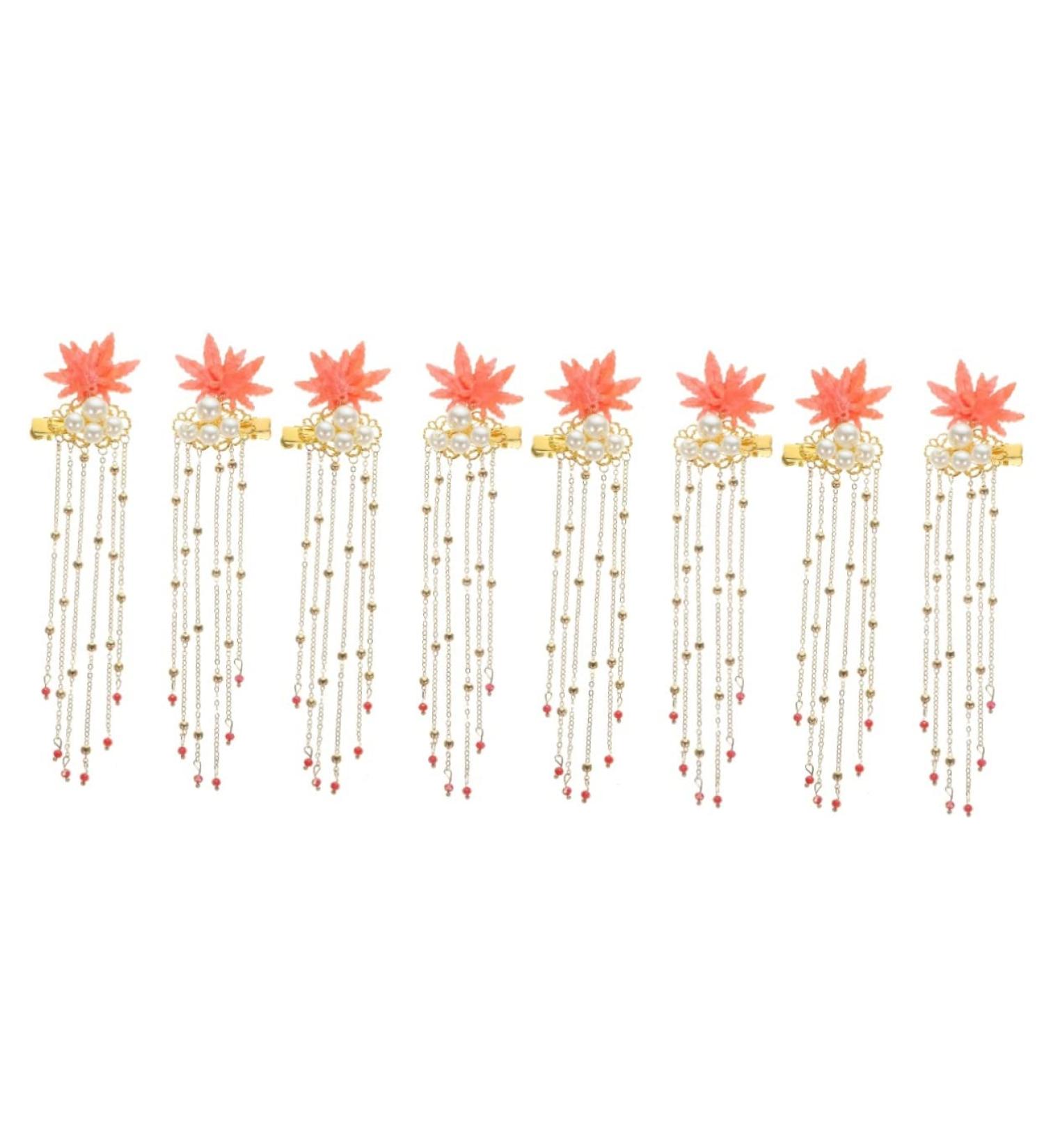 FRCOLOR Bridal Headpiece 4 Pairs hairpin chinese retro barrette tassel hair clips hair clips metal hair clips for women tassel hair accessories tassel hair barrettes hair stick Acrylic - Buy Online on GoSupps.com