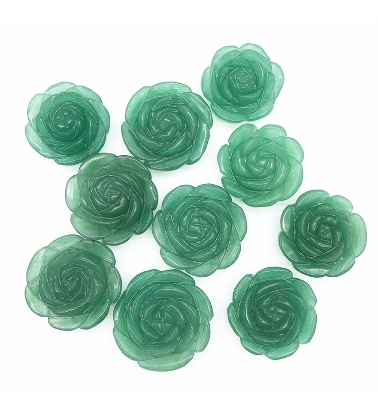 1 Pack Natural Urine Rose Flower Hand Carved Crystal Flower Stone Beautiful Crystal Home Goods - Buy Online on GoSupps.com